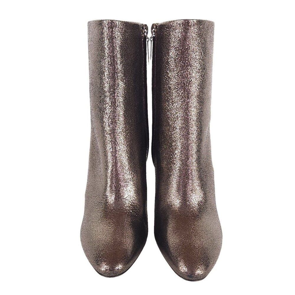 Saint Laurent Paris Saint Laurent Lou Ankle Boot 36 6 Metallic Leather Gun Metal Size US 6 / IT 36 - 3 Thumbnail