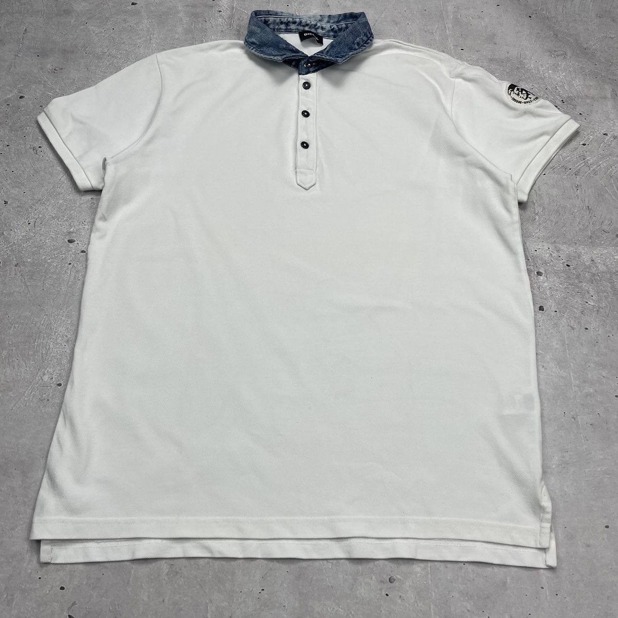 Diesel Diesel polo T-shirt denim collar sz XL y2k Size US XL / EU 56 / 4 - 4 Thumbnail