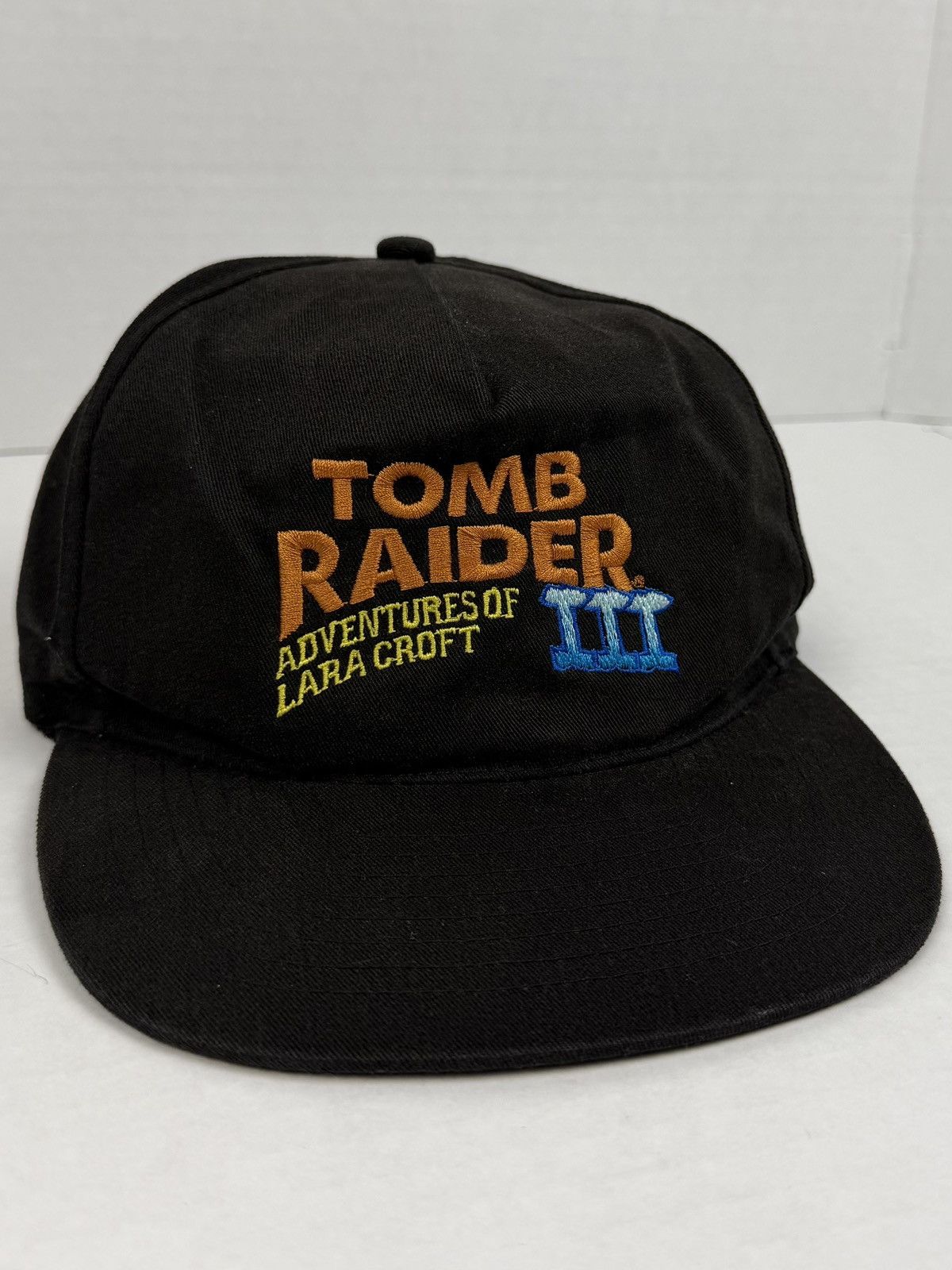 Vintage Vintage Adventures of Lara Croft Tomb Raider 3 Snapback Hat Size ONE SIZE - 2 Thumbnail