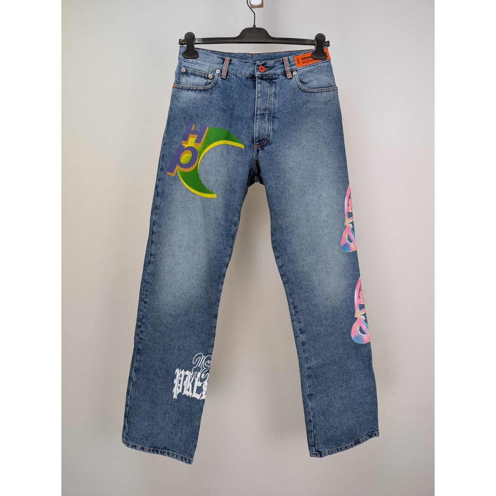 Heron Preston o1rshd1 Global Coll Regular 5 Pocket Vintage Jeans in Blue Size US 30 / EU 46 - 1 Thumbnail