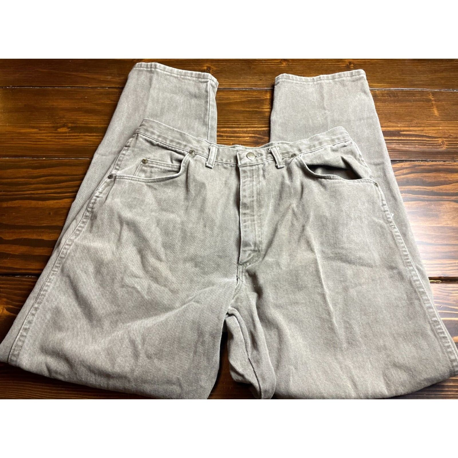 Wrangler Wrangler Pants Men's 36x32 Olive Brown Straight Leg Pockets Chino Casual Workwear Regular Inseam 32 Size US 36 / EU 52 - 2 Thumbnail