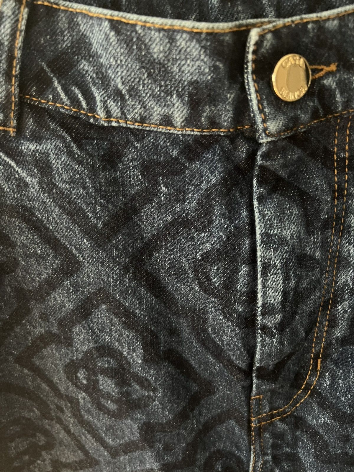 Casablanca Casablanca Laser Monogram Denim Jeans Men Sz W36 Size US 35 - 13 Thumbnail
