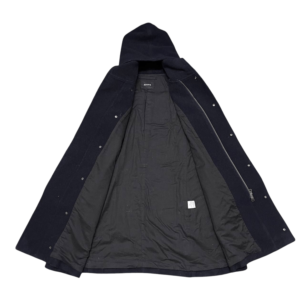 Zucca Zucca by Issey Miyake Wool Hooded Coat Size US S / EU 44-46 / 1 - 6 Thumbnail