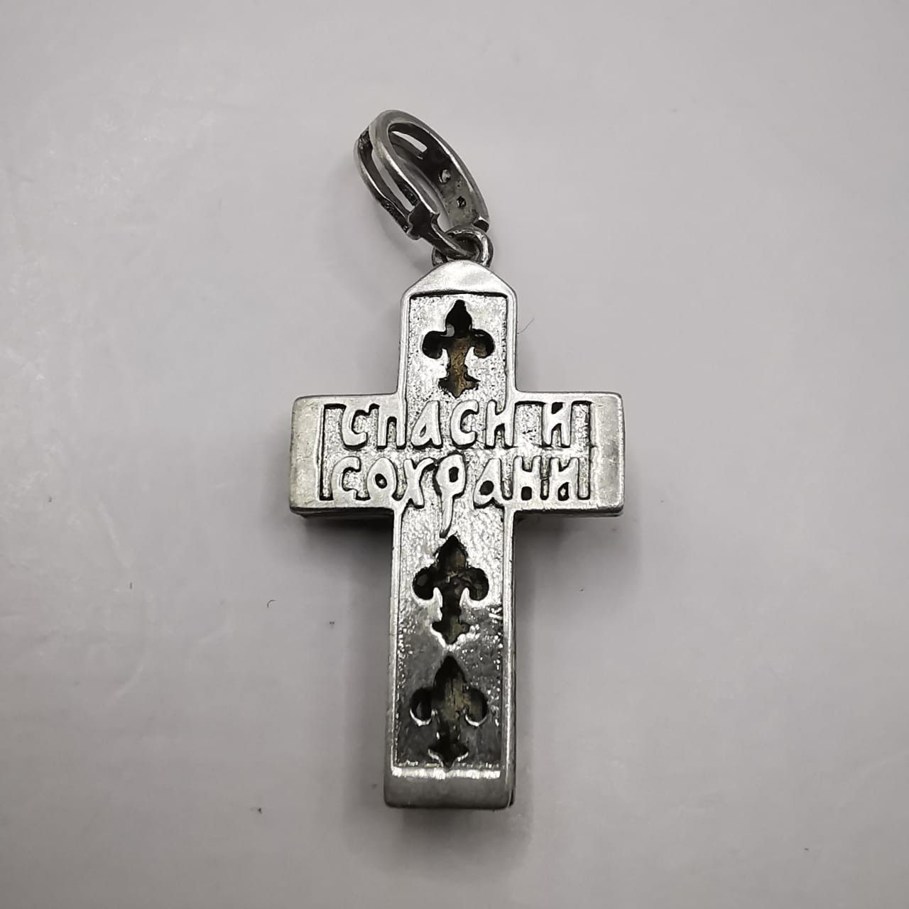 Sterling Silver Vintage Elegant Cross Pendant made of 925 Silver 4,41g Size ONE SIZE - 6 Thumbnail