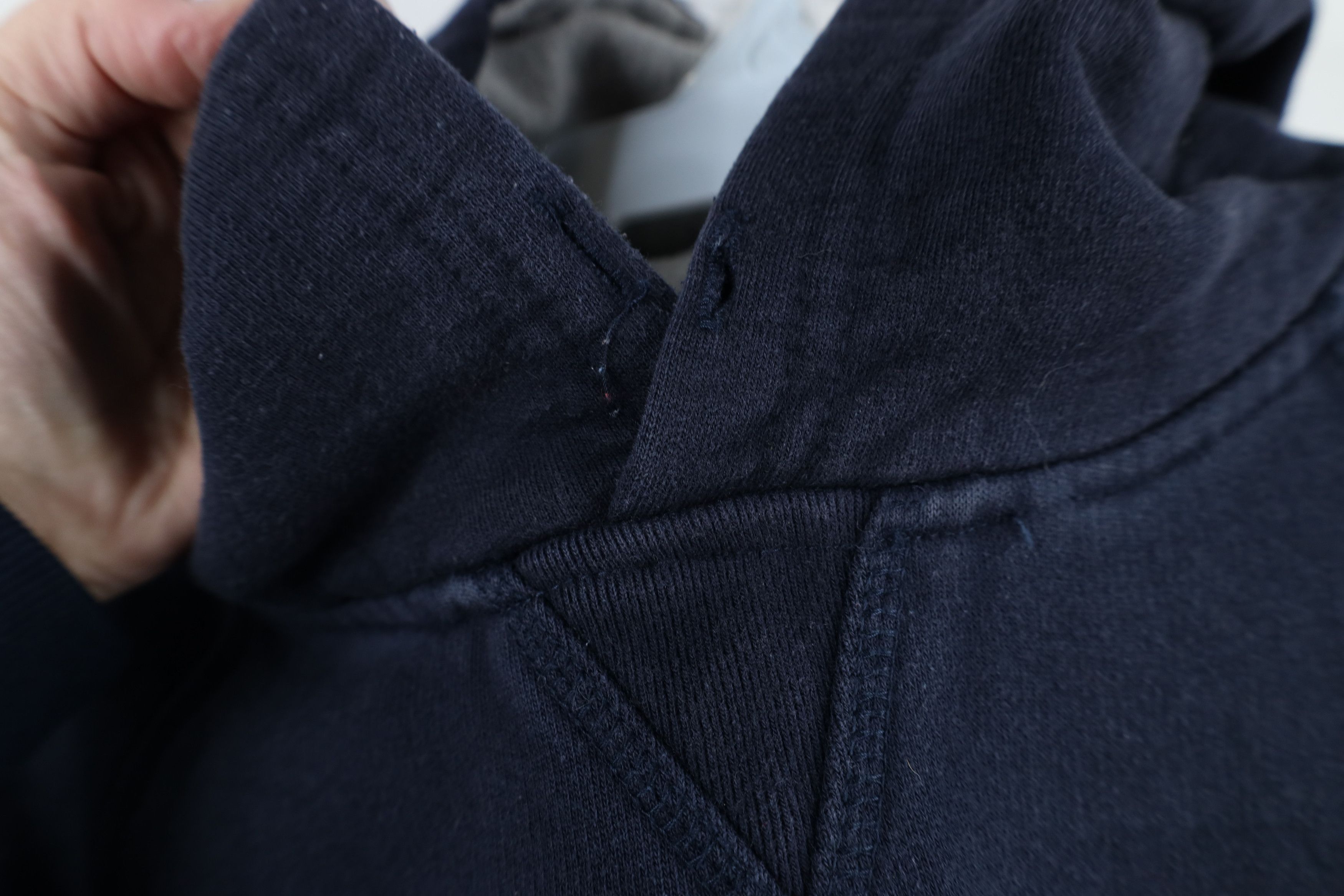 Vintage Vintage 90s Streetwear Heavyweight Hoodie Sweatshirt Blue Size US L / EU 52-54 / 3 - 4 Thumbnail