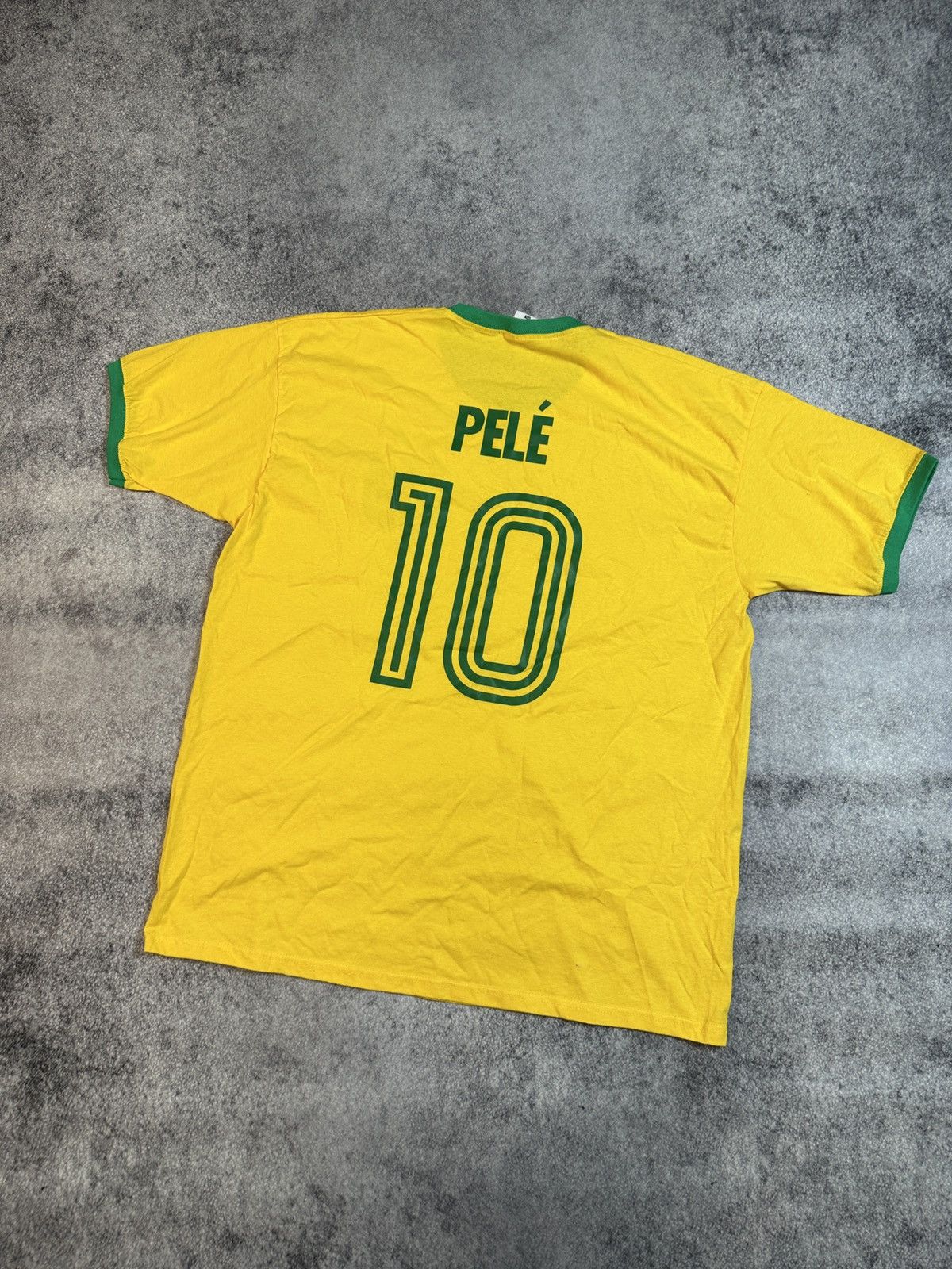 Vintage Vintage Brazil Pele 10 Soccer T-shirt Blokecore XXL Y2K Size US XXL / EU 58 / 5 - 1 Thumbnail