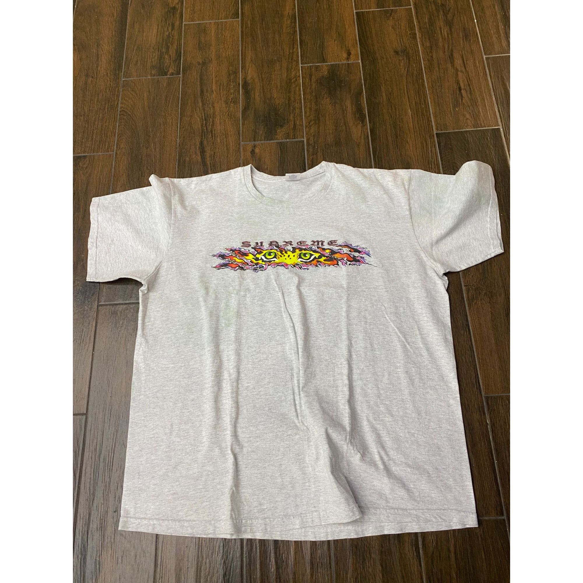 Supreme SUPREME EYES TEE ASH GREY (SS22) SZ XL Size US XL / EU 56 / 4 - 1 Thumbnail