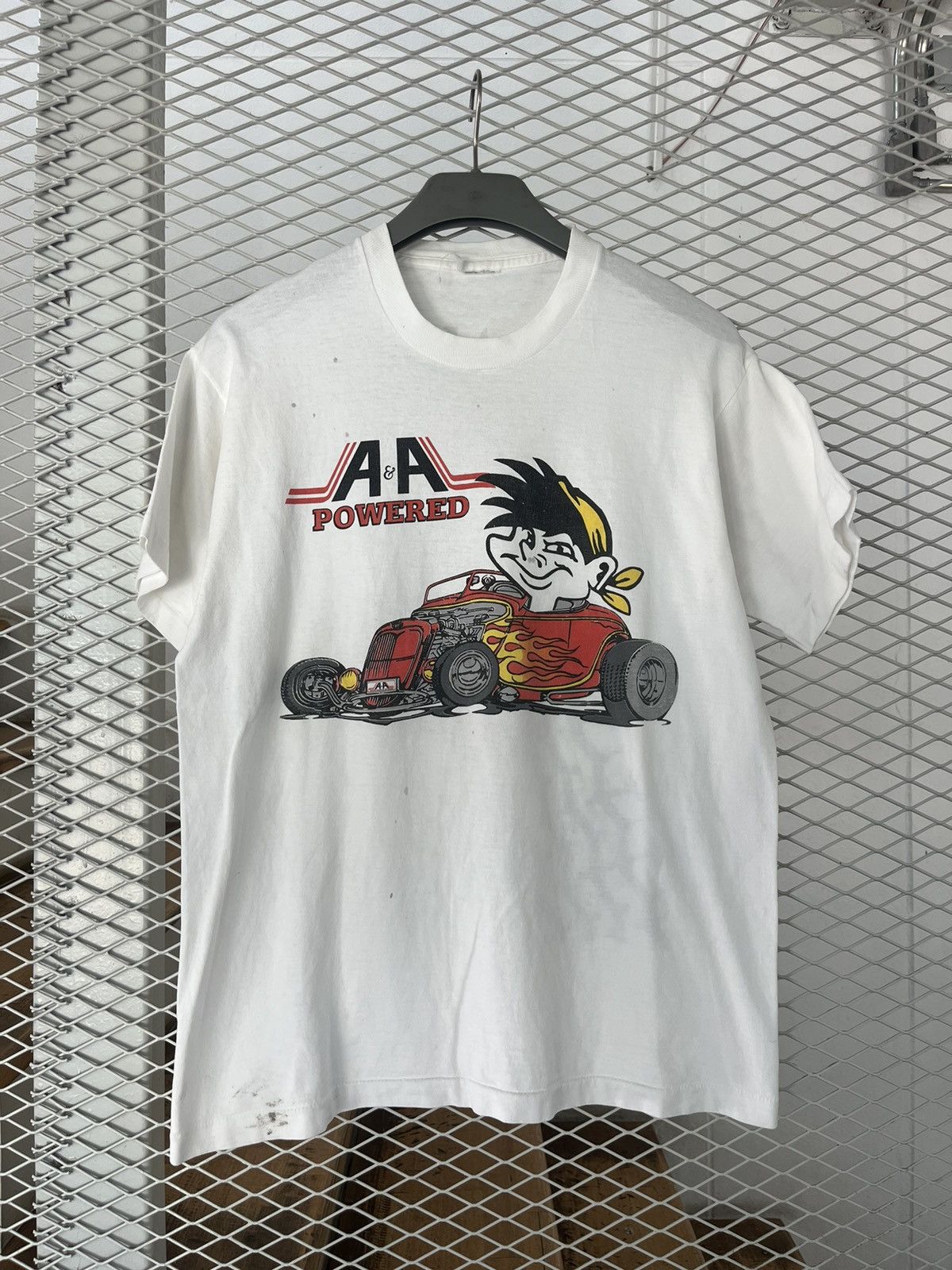 Vintage Vintage A&A POWERED Makin’Tracks ! 90’s Racing Tshirt Size US M / EU 48-50 / 2 - 2 Thumbnail