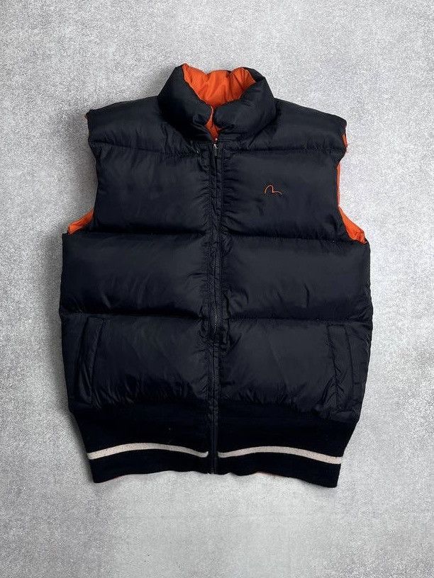 Evisu VINTAGE EVISU REVERSIBLE DOWN GOOSE PUFFER VEST M Size US M / EU 48-50 / 2 - 1 Thumbnail