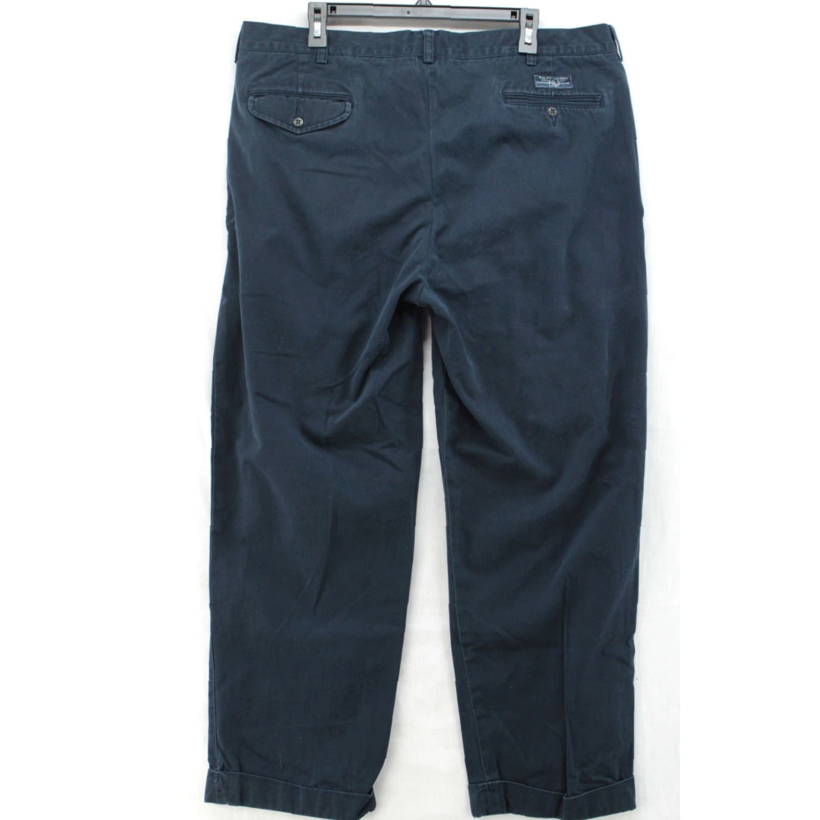 Polo Ralph Lauren VINTAGE Polo Ralph Lauren Pants Men 38x29 Navy Blue Hammond Pleated Cuffed 90s Polo Ralph Lauren Hammond Pants Men 38x29 Navy Blue 90s Size US M / EU 48-50 / 2 - 5 Thumbnail