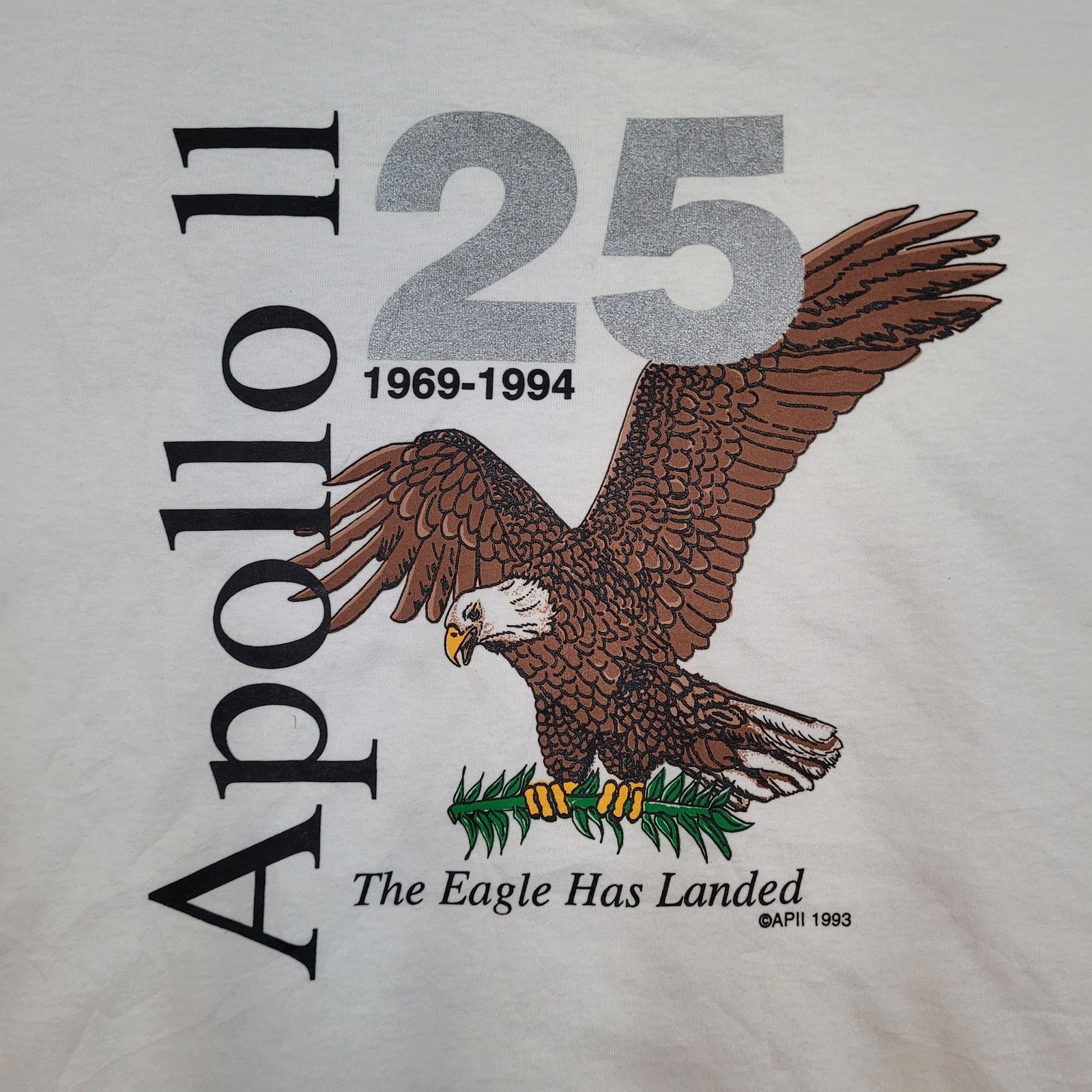 Hanes VTG1994 NASA Apollo II 25th Anniversary T-Shirt Mens XL USA Size US XL / EU 56 / 4 - 2 Thumbnail