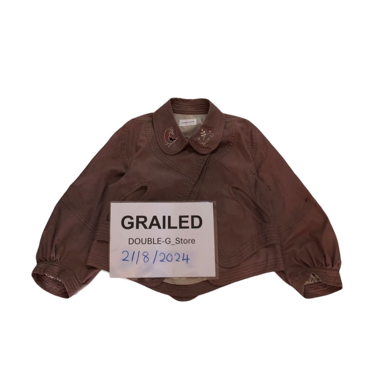 Issey Miyake 📌CROPPED BIKER JACKET DOUBLE LAYER TSUMORI CHISATO Size US M / EU 48-50 / 2 - 1 Thumbnail