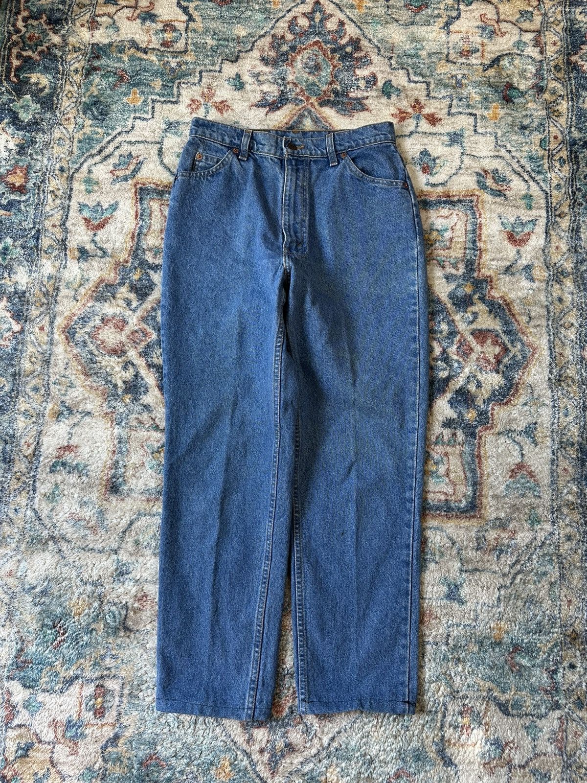 Levi's Vintage 90s Levi’s 631 Orange Tab Mid Wash Blue Jeans Size US 28 / EU 44 - 2 Thumbnail