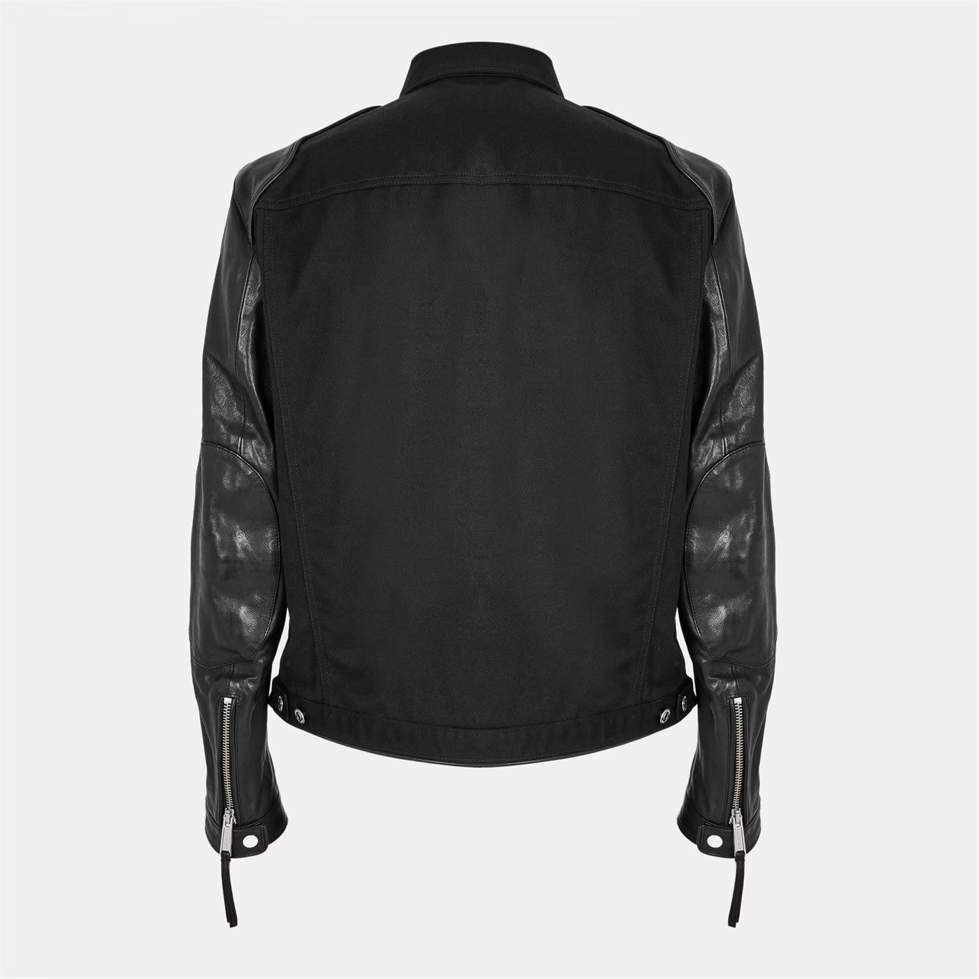 Dsquared2 o1g2r1mq0426 Leather Slim Fit Jacket in Black Size US M / EU 48-50 / 2 - 2 Thumbnail