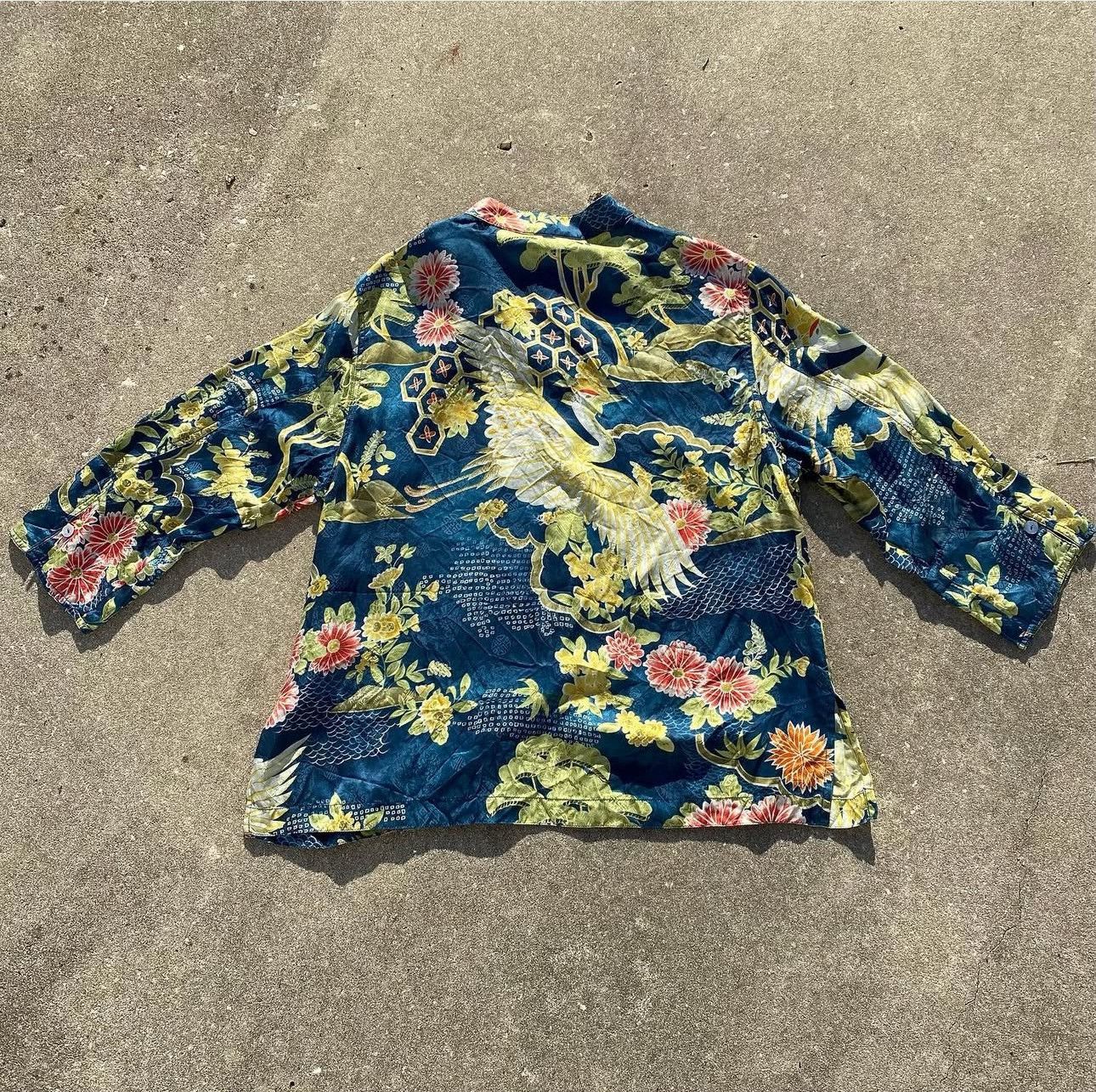 Other Vintage Goode Impressions 100% Silk Top Size M / US 6-8 / IT 42-44 - 3 Thumbnail