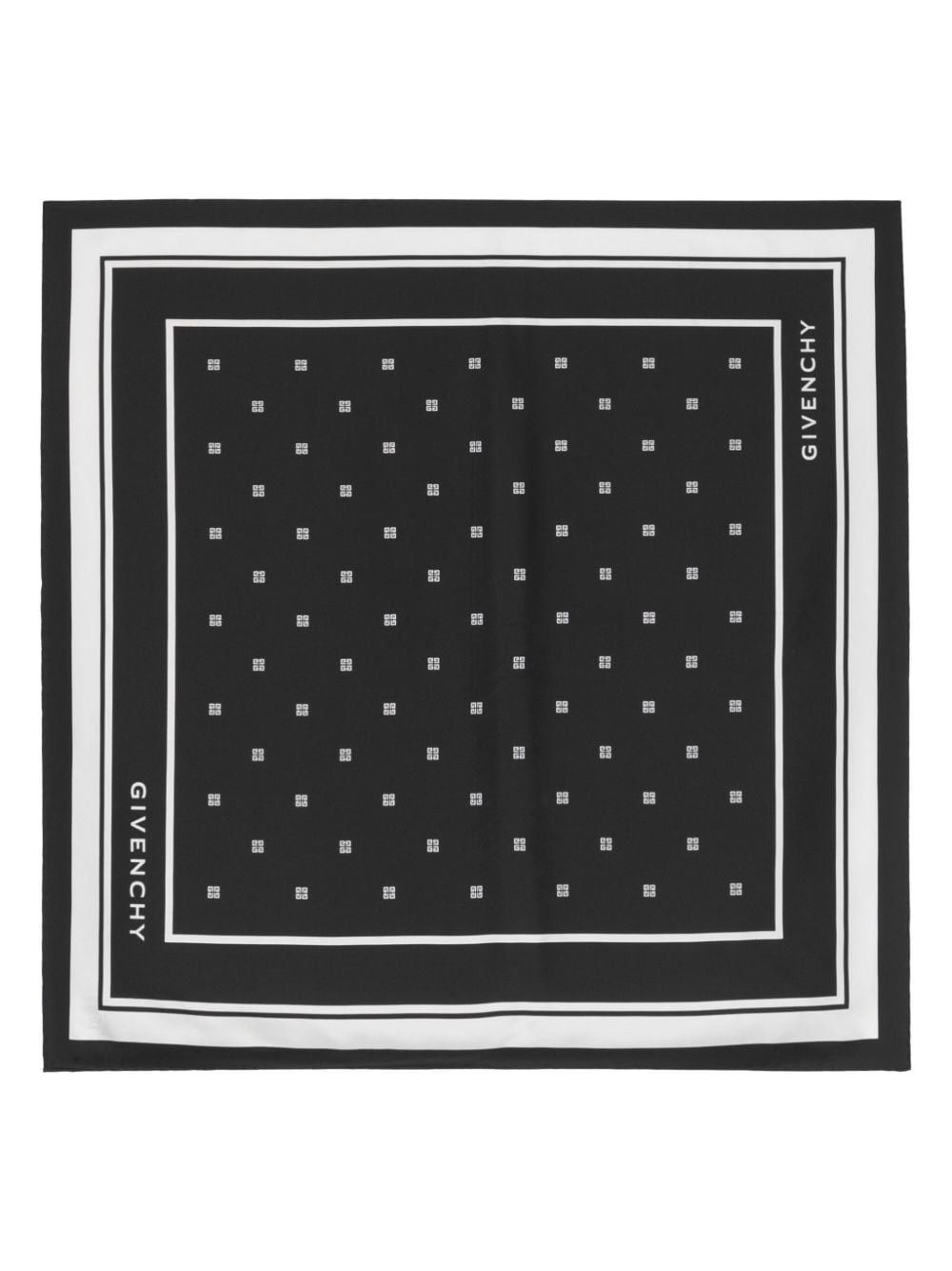 Givenchy o1y0925 Size : OS / Logo-Print Scarf in Black/White Size ONE SIZE - 1 Thumbnail