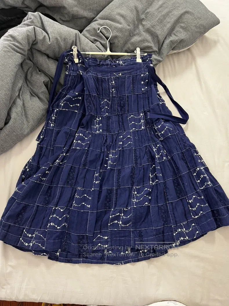 Comme des Garcons Comme des Garcons size S Patchwork indigo-dyed skirt Size 23" - 2 Thumbnail
