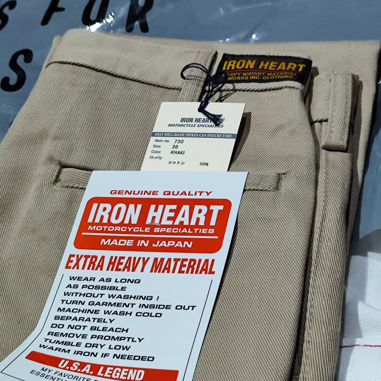 Iron Heart IRON HEART 730 12oz Chino Khaki IH 730 KHA Size US 30 / EU 46 - 3 Thumbnail