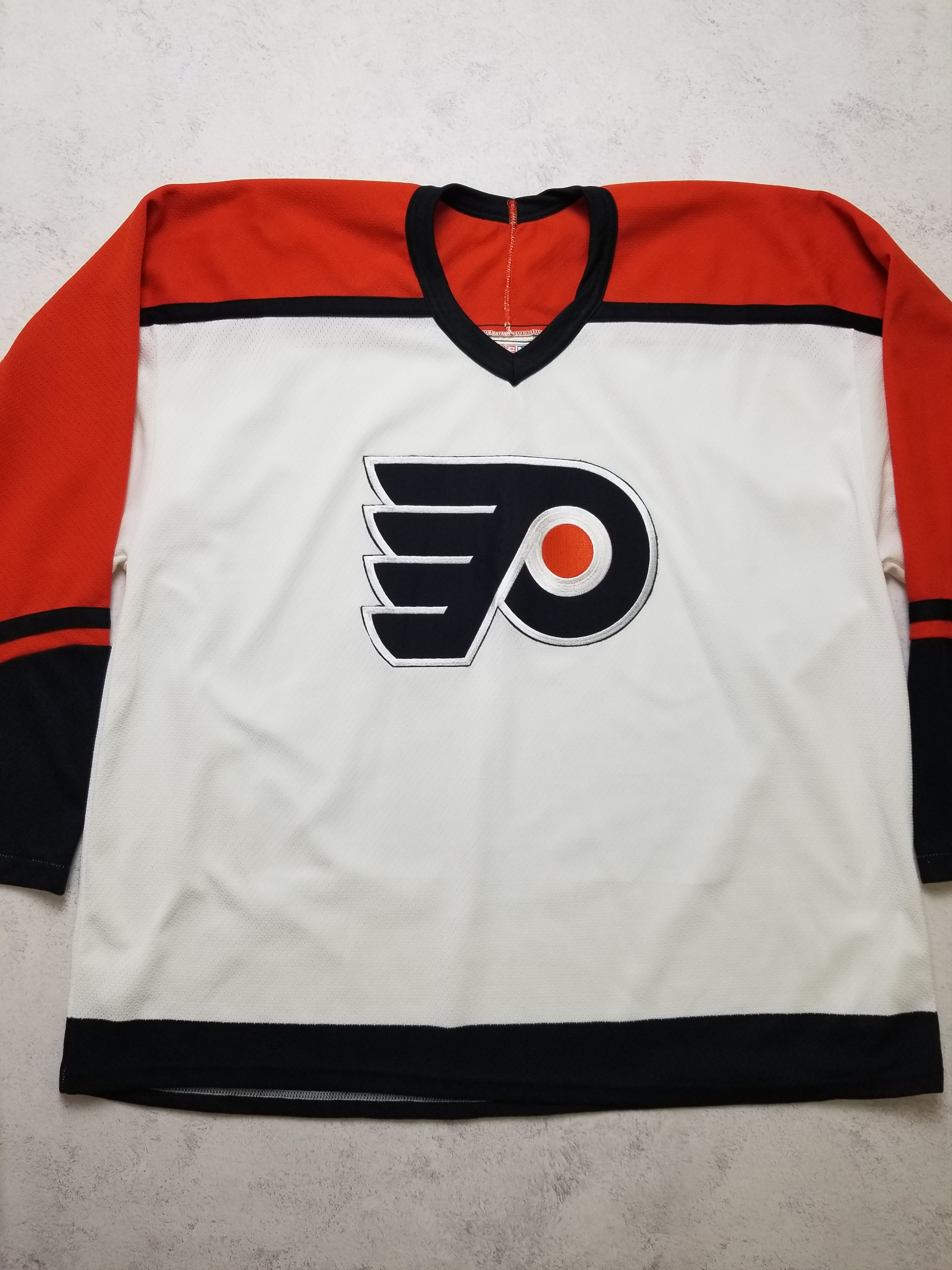 Ccm Vintage Philadelphia Flyers CCM Maska NHL Hockey Jersey Size US XL / EU 56 / 4 - 8 Thumbnail