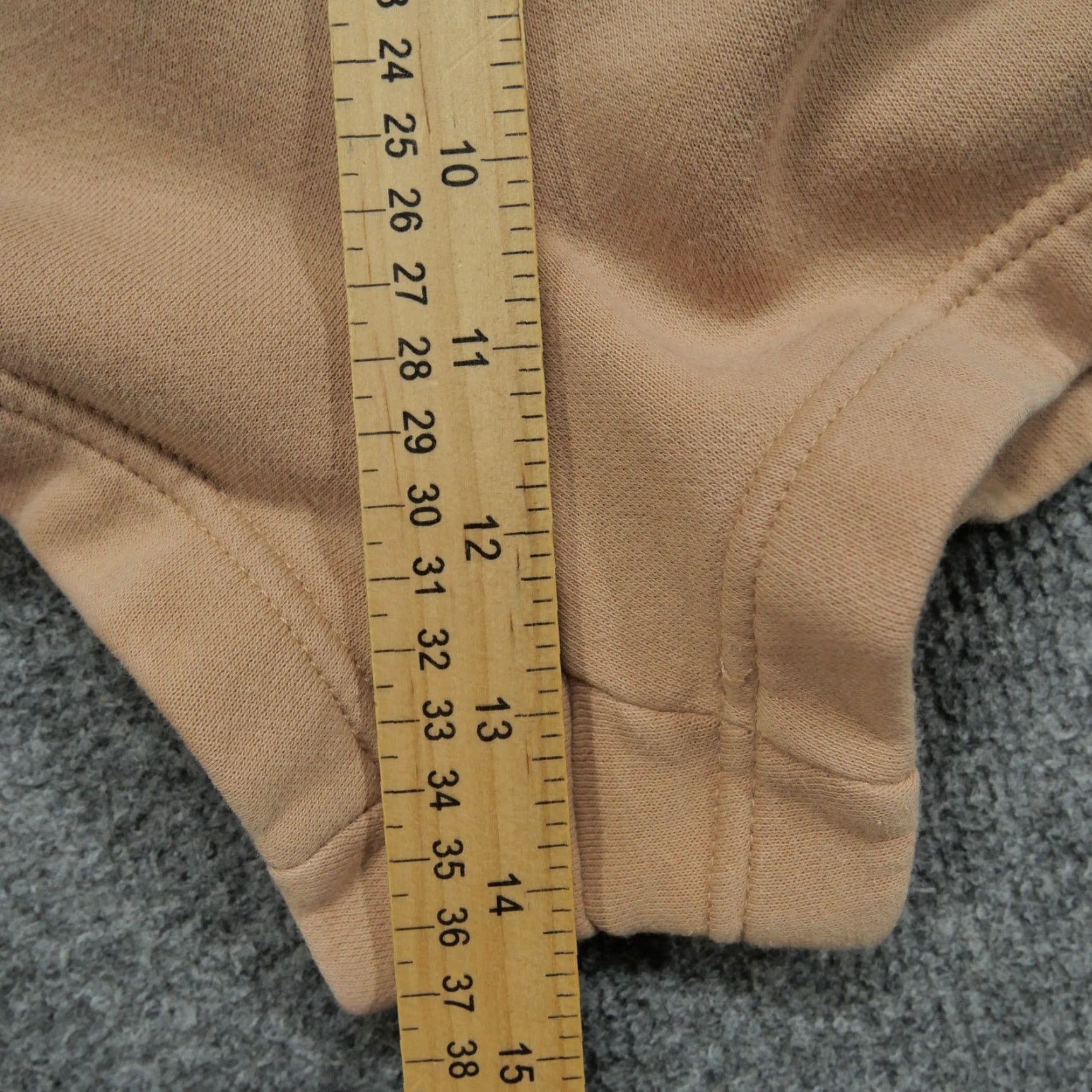 Nike Nike Shorts Womens XS Tan High Waist Sweat Lounge Gym Drawstring Swoosh Logo Size 26" / US 2 / IT 38 - 7 Thumbnail