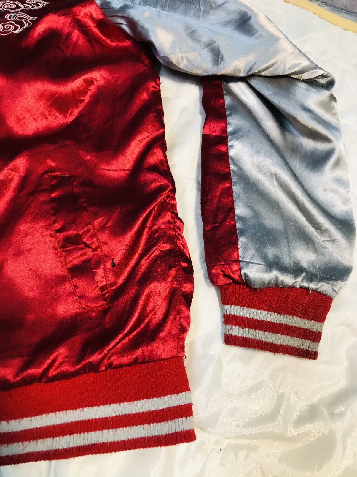 Japanese Brand Vintage Dragon Sukajan Embroidery Jacket By Jimmy Dragon (7) Size US L / EU 52-54 / 3 - 5 Thumbnail