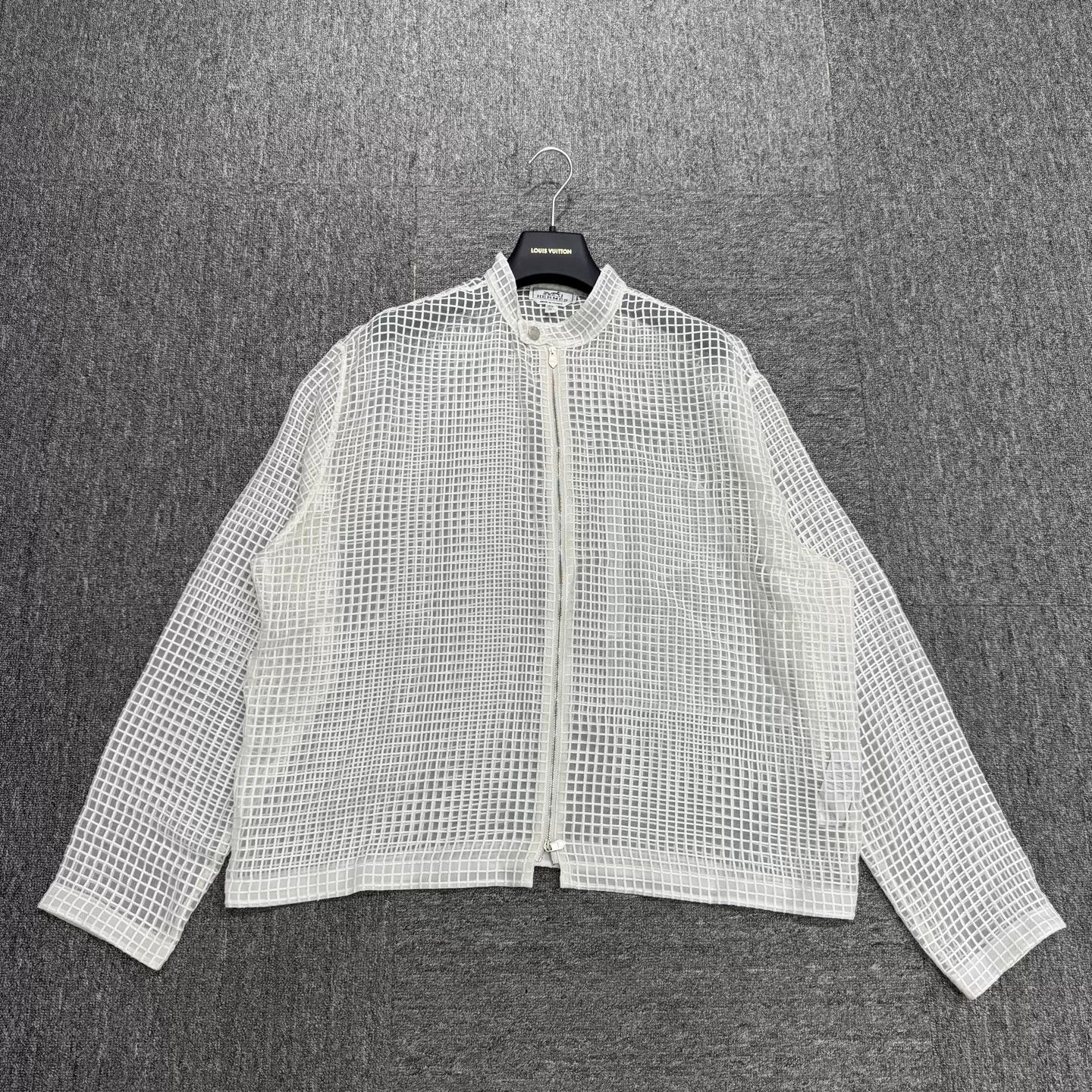 Hermes Hermes Mesh Sheer Jacket Size US XXS / EU 40 - 1 Thumbnail