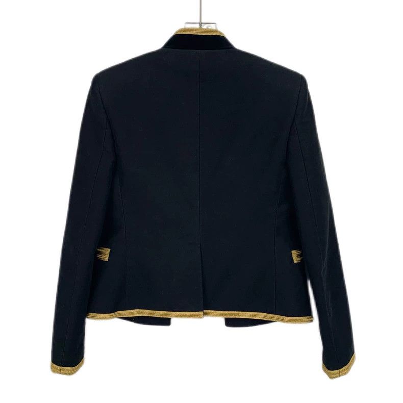 Saint Laurent Paris Saint Laurent Black Court Cotton Jacket 2504-Nextarrow Size XS / US 0-2 / IT 36-38 - 2 Thumbnail