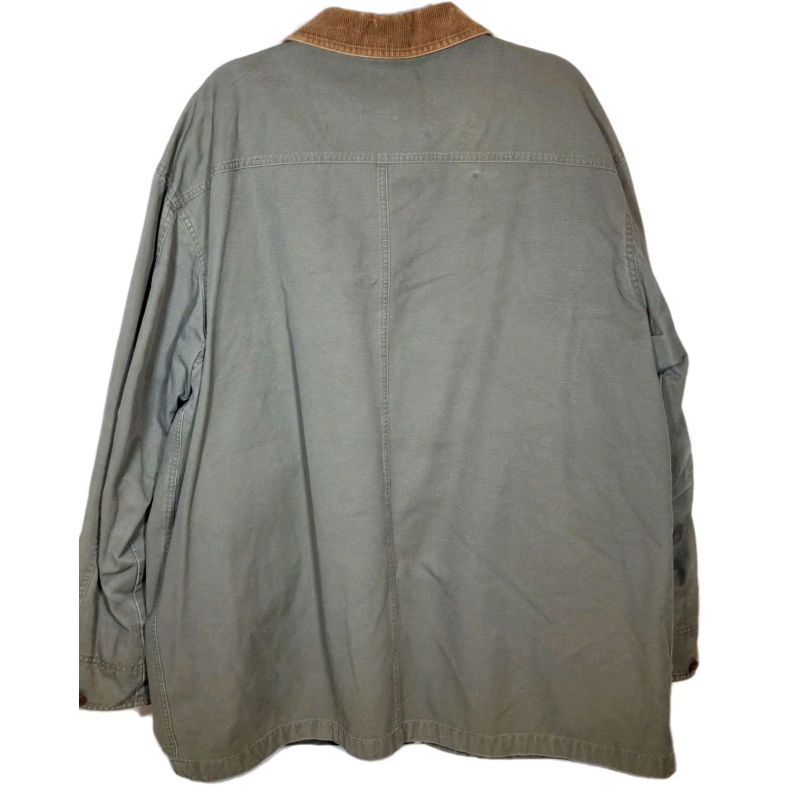 Vintage Vintage L.L. Bean Original Field Coat 0 WY16 Lined Barn Chore Jacket Moss Green - XXL Mens Utility Size US XXL / EU 58 / 5 - 3 Thumbnail