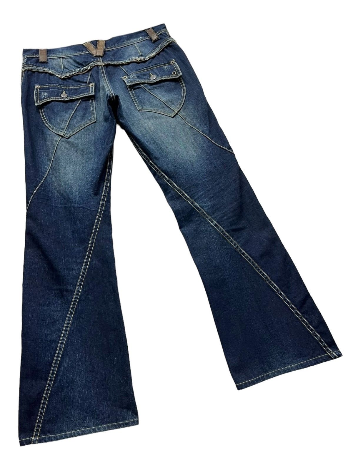 Michel Klein FYE🔥Vintage MICHEL KLEIN HOMME Designer Twisted Leg FLARE Size 30" / US 8 / IT 44 - 5 Thumbnail