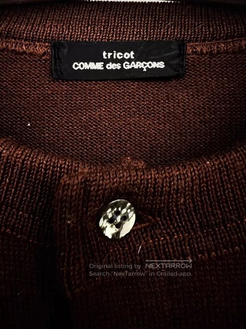 Comme des Garcons Comme des Garcons Brown Outseam Wool Cardigan Size S / US 4 / IT 40 - 4 Thumbnail