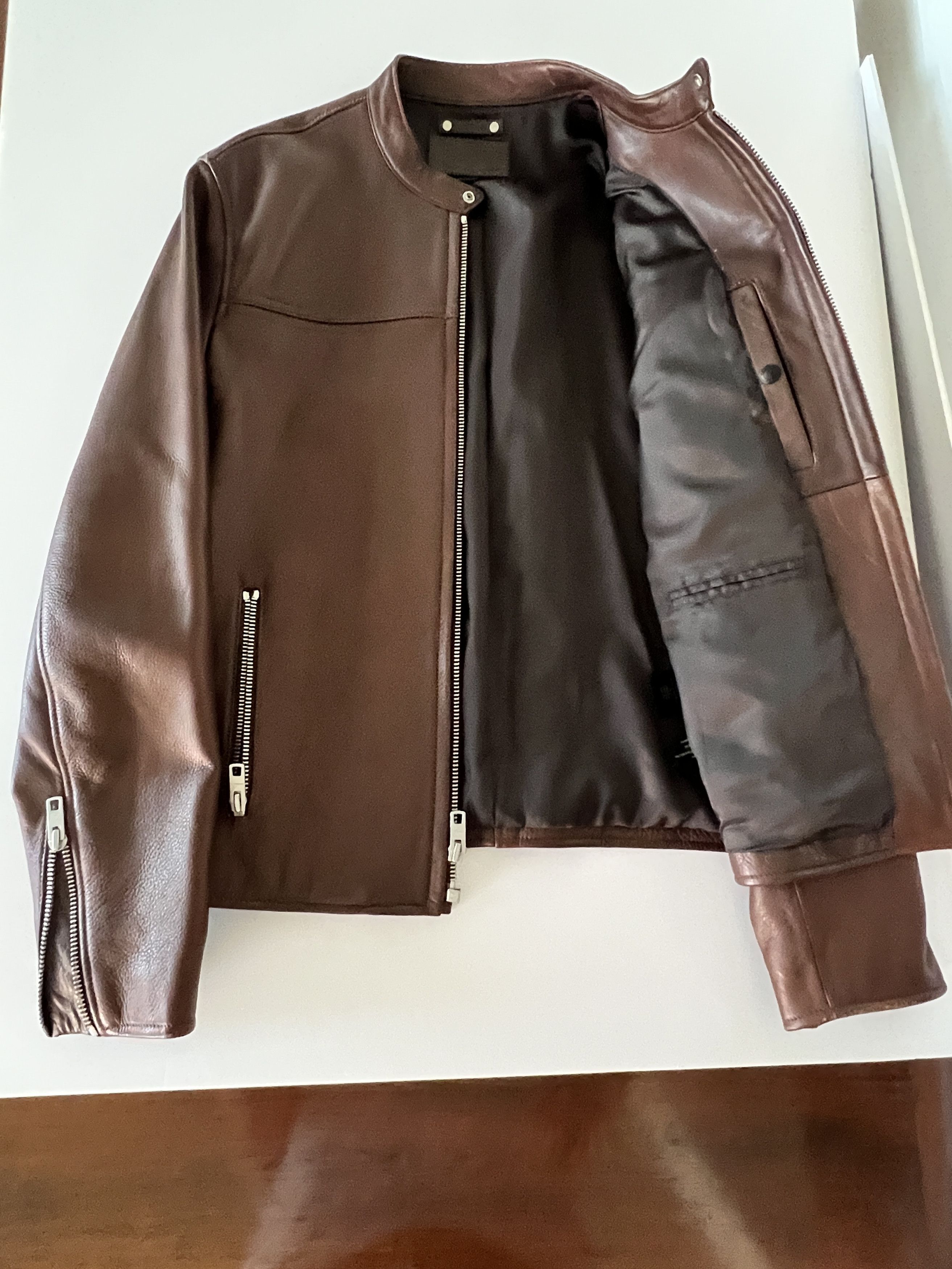 Coach Coach Brown Leather Moto Jacket – Men’s M – Like New Size US M / EU 48-50 / 2 - 6 Thumbnail