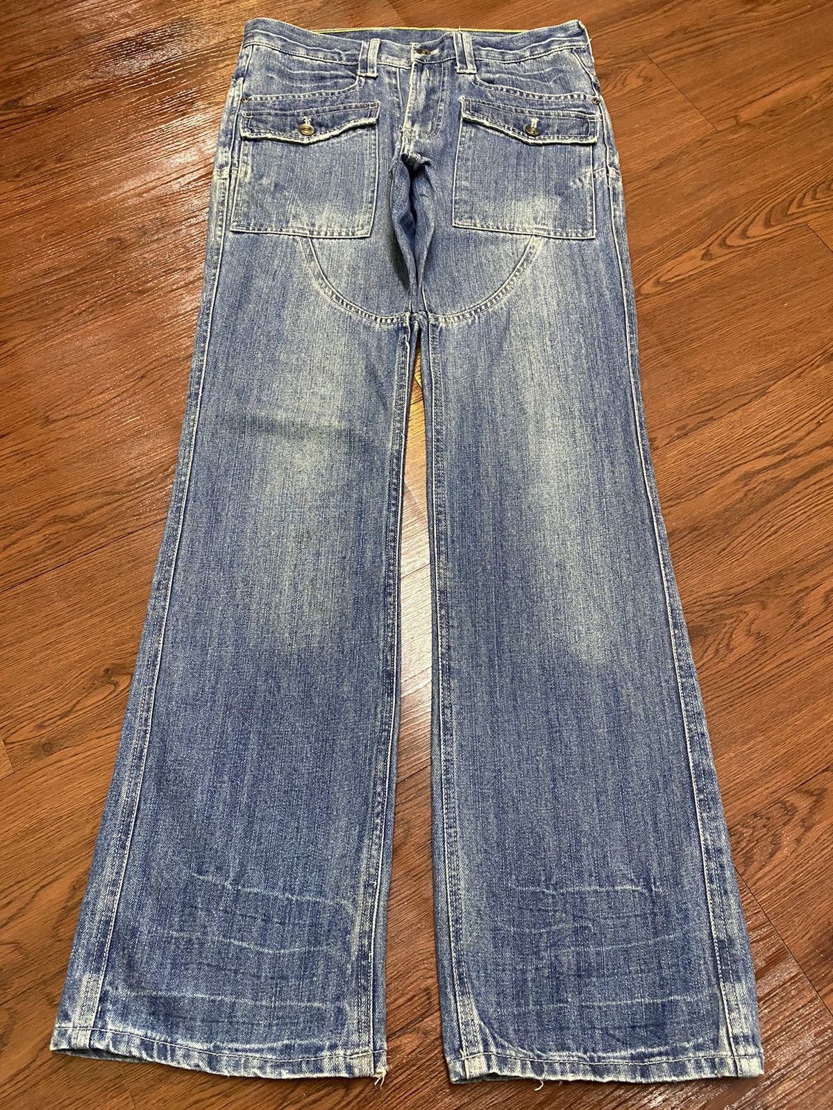 Japanese Brand Vintage Japanese Brand Bush Pants Flare Jeans Size US 31 - 1 Thumbnail