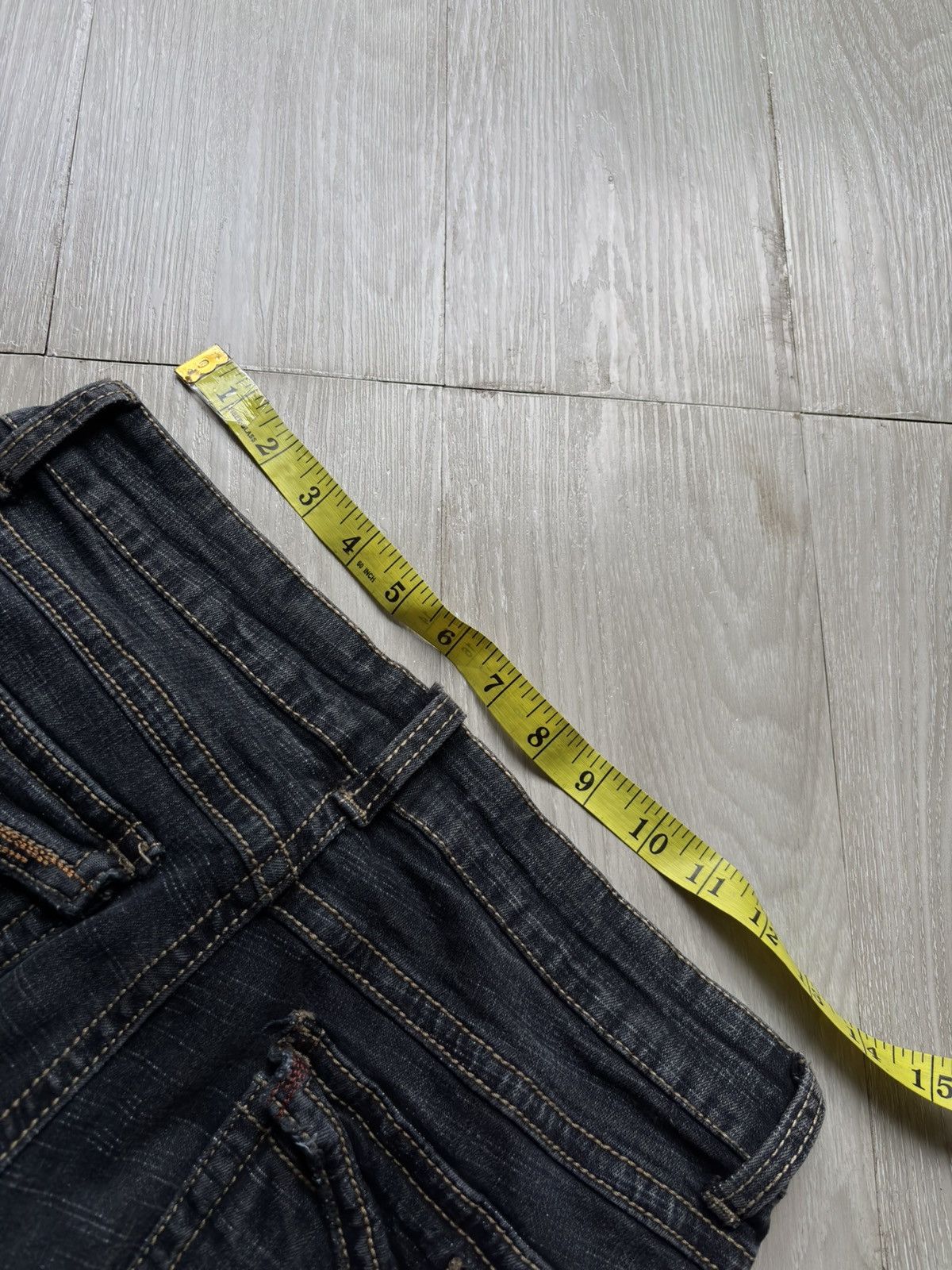 Japanese Brand VERTGARMENTS lace up flare jeans Size US 27 - 7 Thumbnail