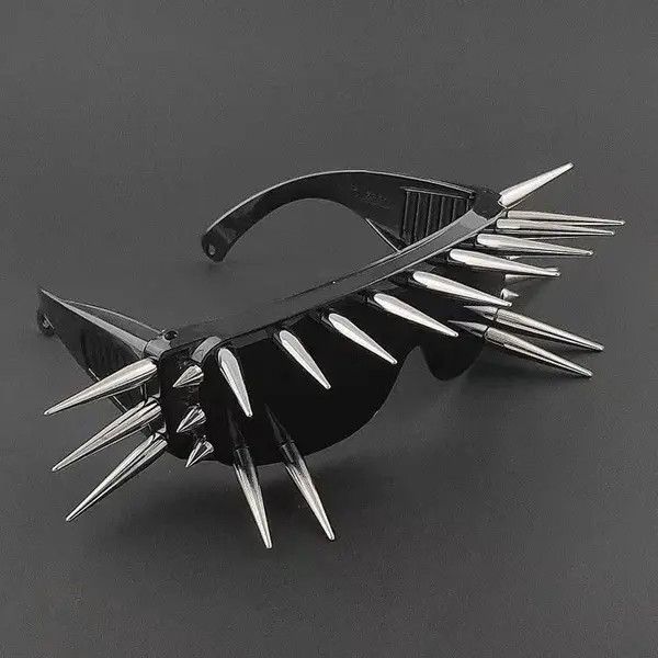 VIBE Fashion Glasses Gothic Punk Rock Metal Futuristic Size ONE SIZE - 5 Thumbnail