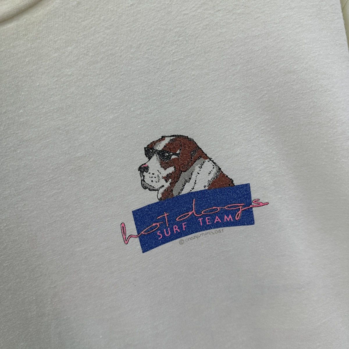 Vintage Vintage 90s Crazy Shirts Hawaii hot dogs surf team tee y2k Size US XL / EU 56 / 4 - 10 Thumbnail