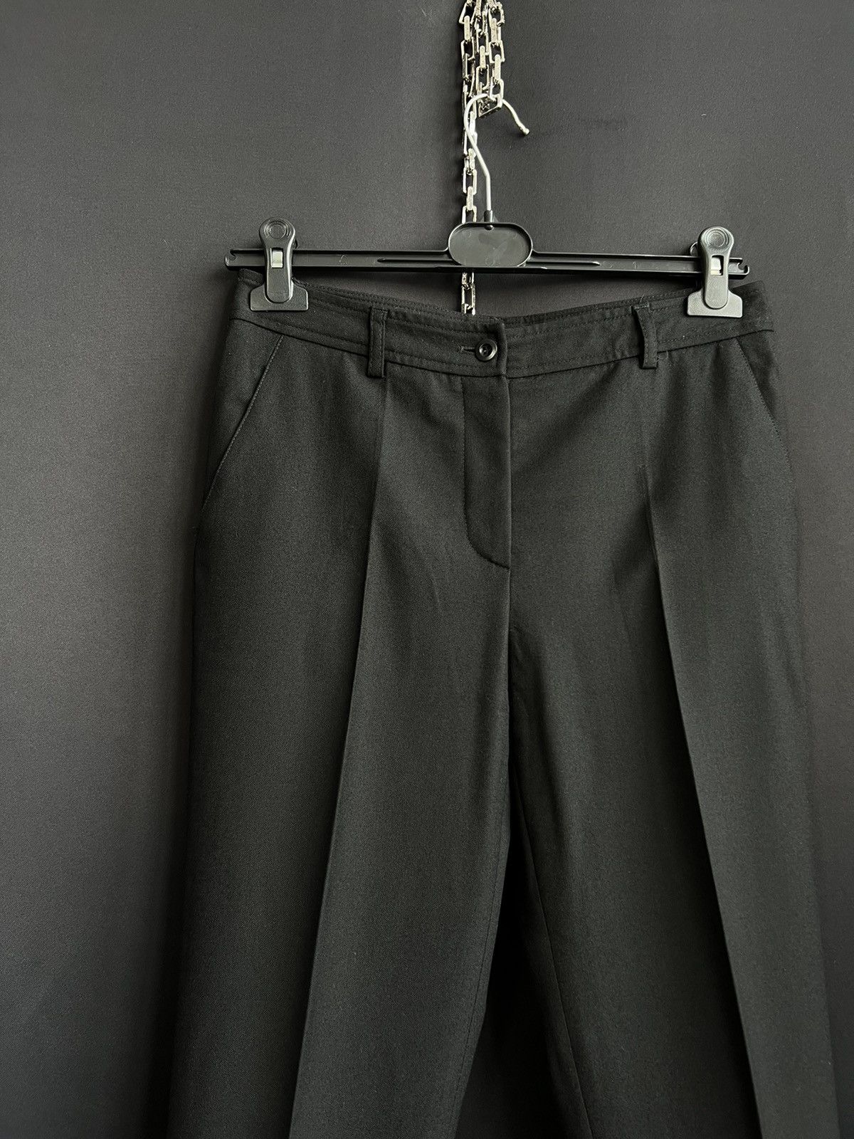 Miu Miu Miu Miu Prada Wool Pants Black Size It 40 Size 27" / US 4 / IT 40 - 3 Thumbnail