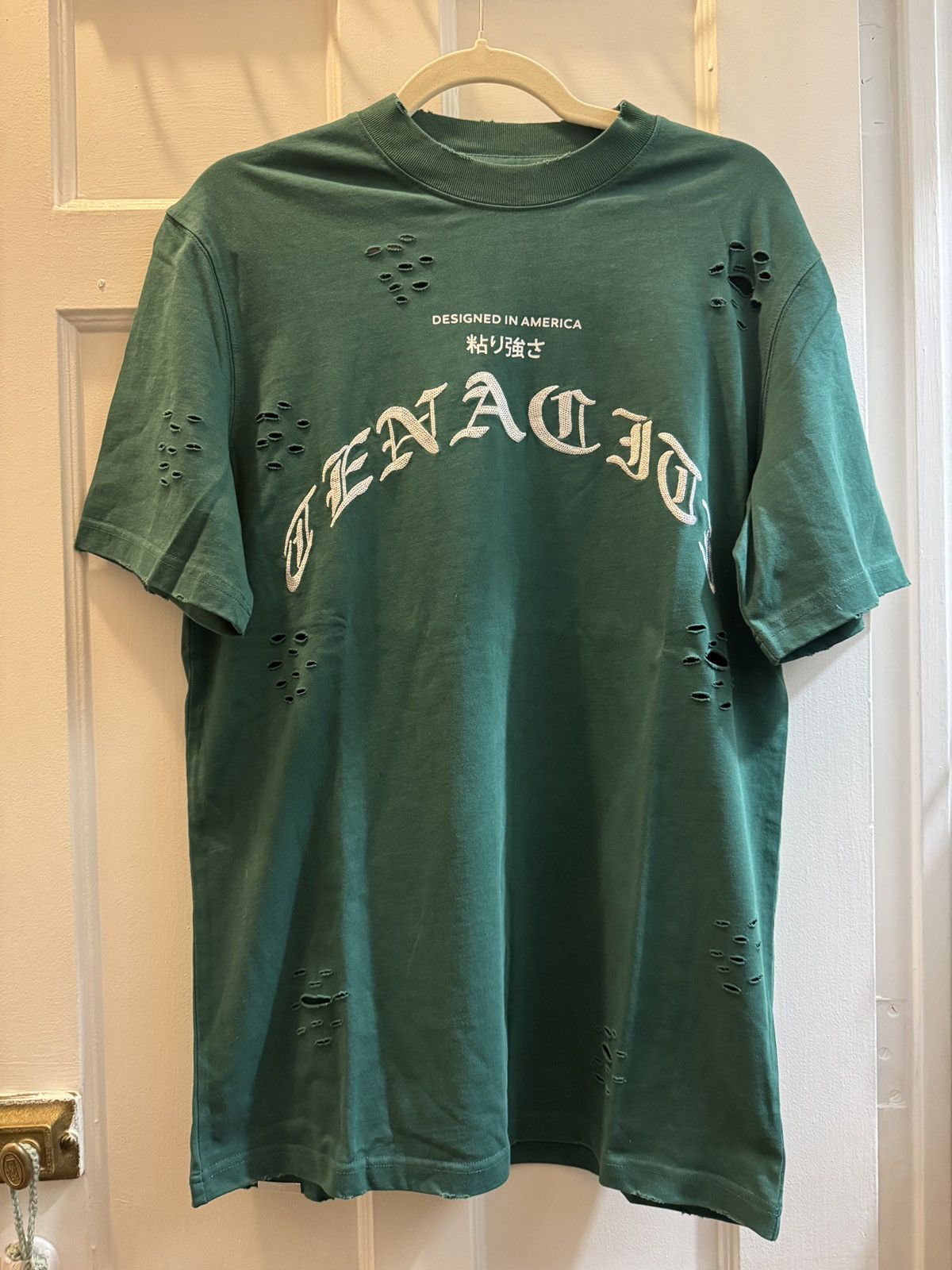 Other Tenaciti Designed in America Distressed Green and Gold Tee Size US M / EU 48-50 / 2 - 1 Thumbnail
