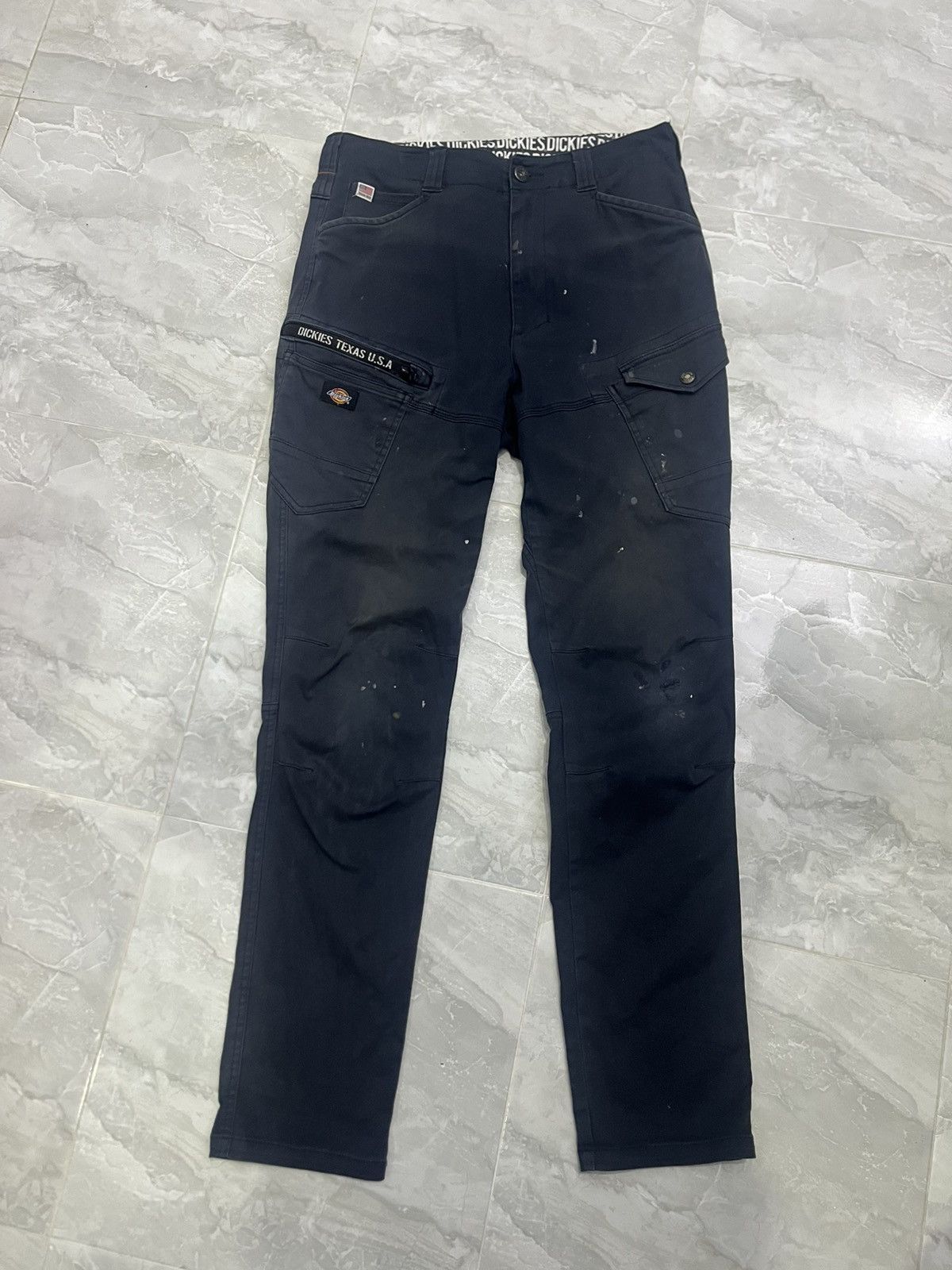 Dickies Dickies Texas USA Slim Fit Work Pants Navy Size US 32 / EU 48 - 1 Thumbnail