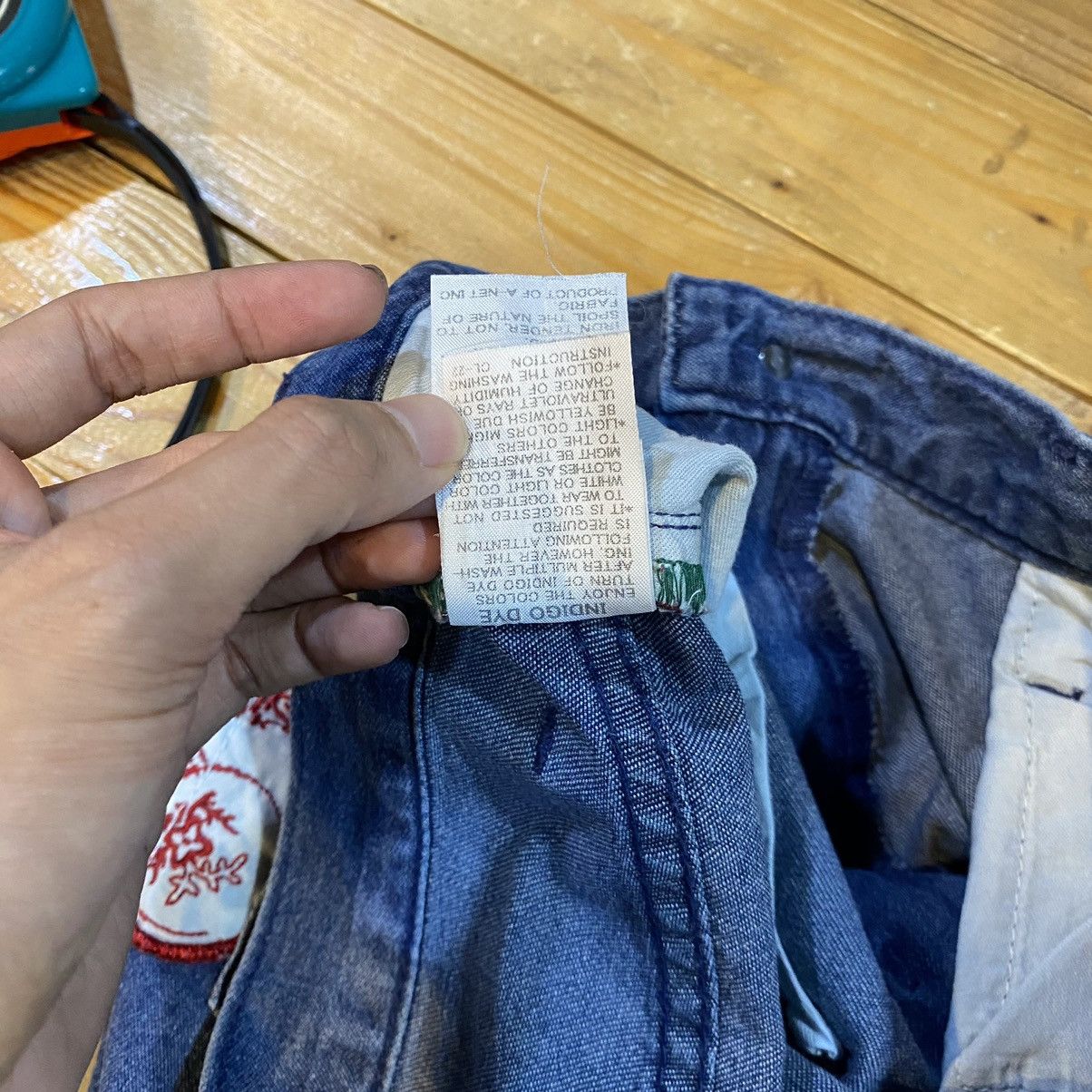 Issey Miyake Issey Miyake Ne-net Baggy Drop Crotch Denim Pants 28 Size US 28 / EU 44 - 17 Thumbnail
