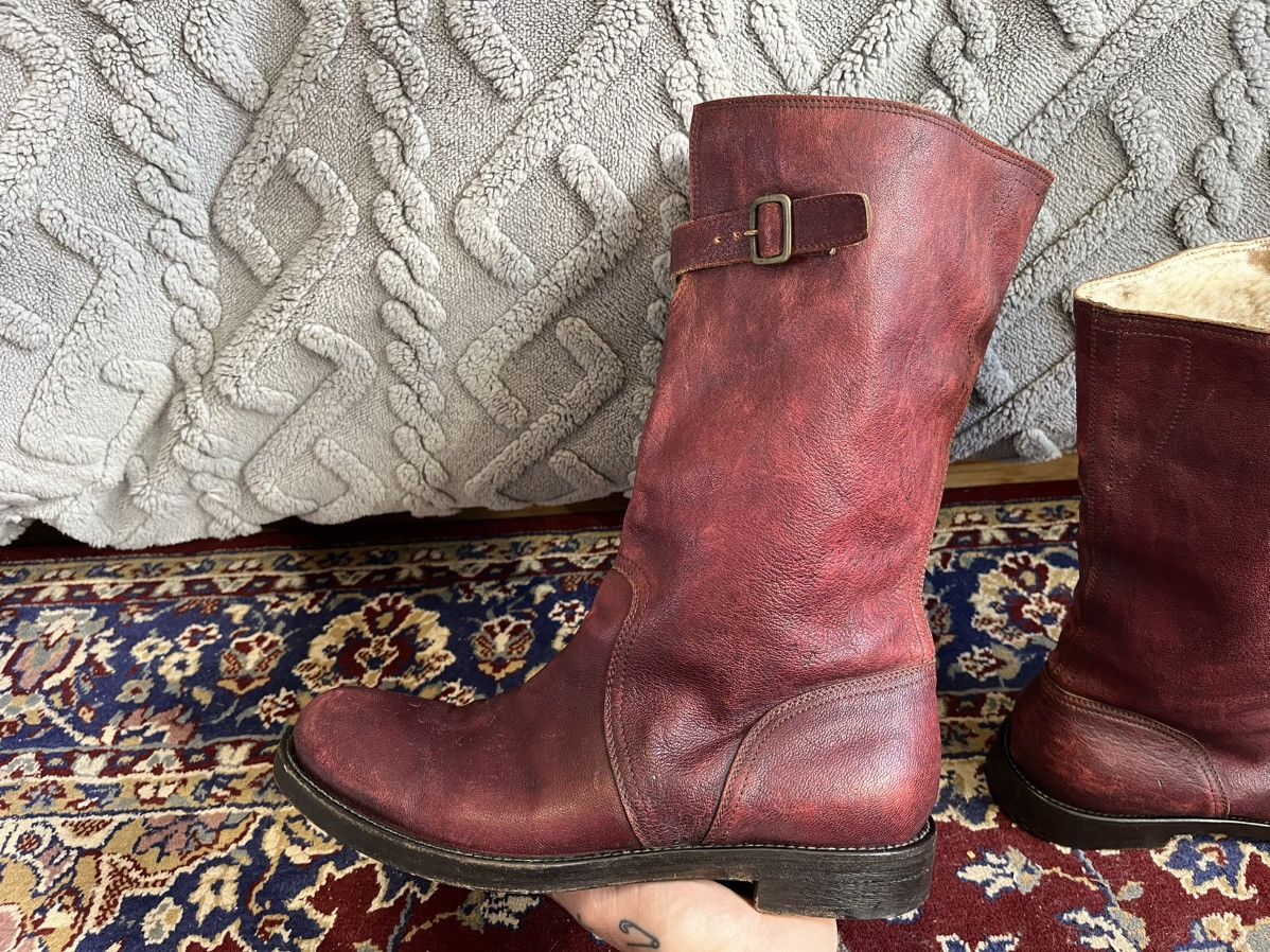 Dries Van Noten Dries Van Noten Vero Cuoio Red leather Winter boot rare🔥 Size US 10 / EU 43 - 6 Thumbnail