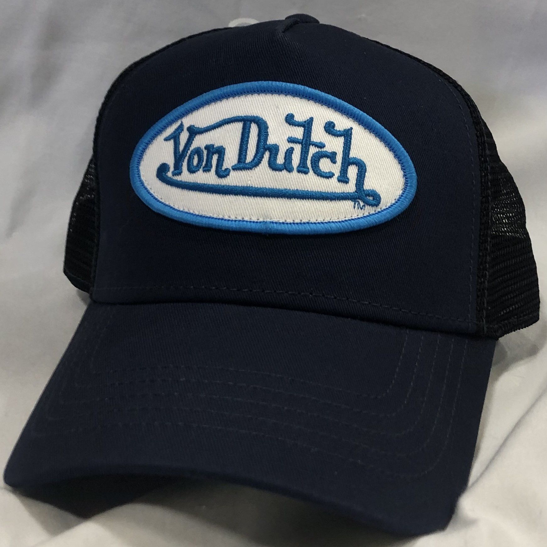 Von Dutch Von Dutch Navy Trucker Hat (VH40) Size ONE SIZE - 1 Thumbnail