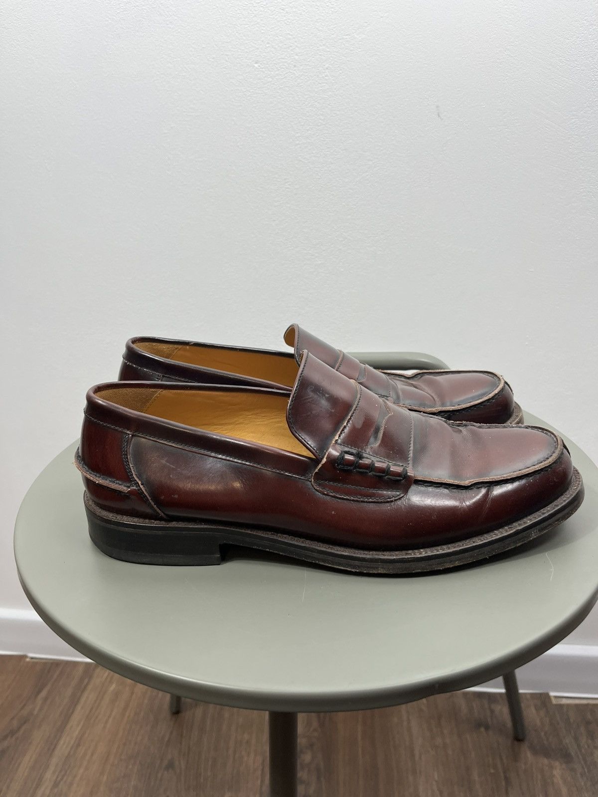 Other Jones Bootmaker Leather Penny Loafers Brown Size 9.5 UK Size US 10 / EU 43 - 4 Thumbnail