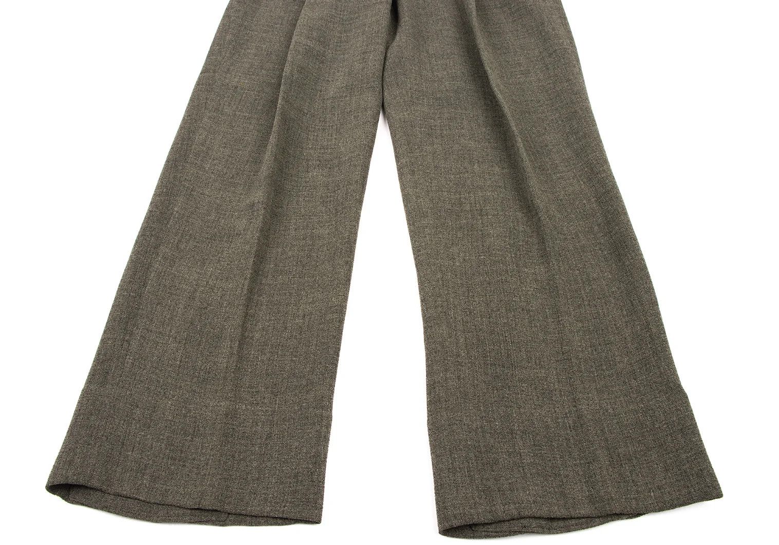 Issey Miyake Wool Rayon Two-Tuck Pants in Brown, Size XXL Size US 38 / EU 54 - 7 Thumbnail