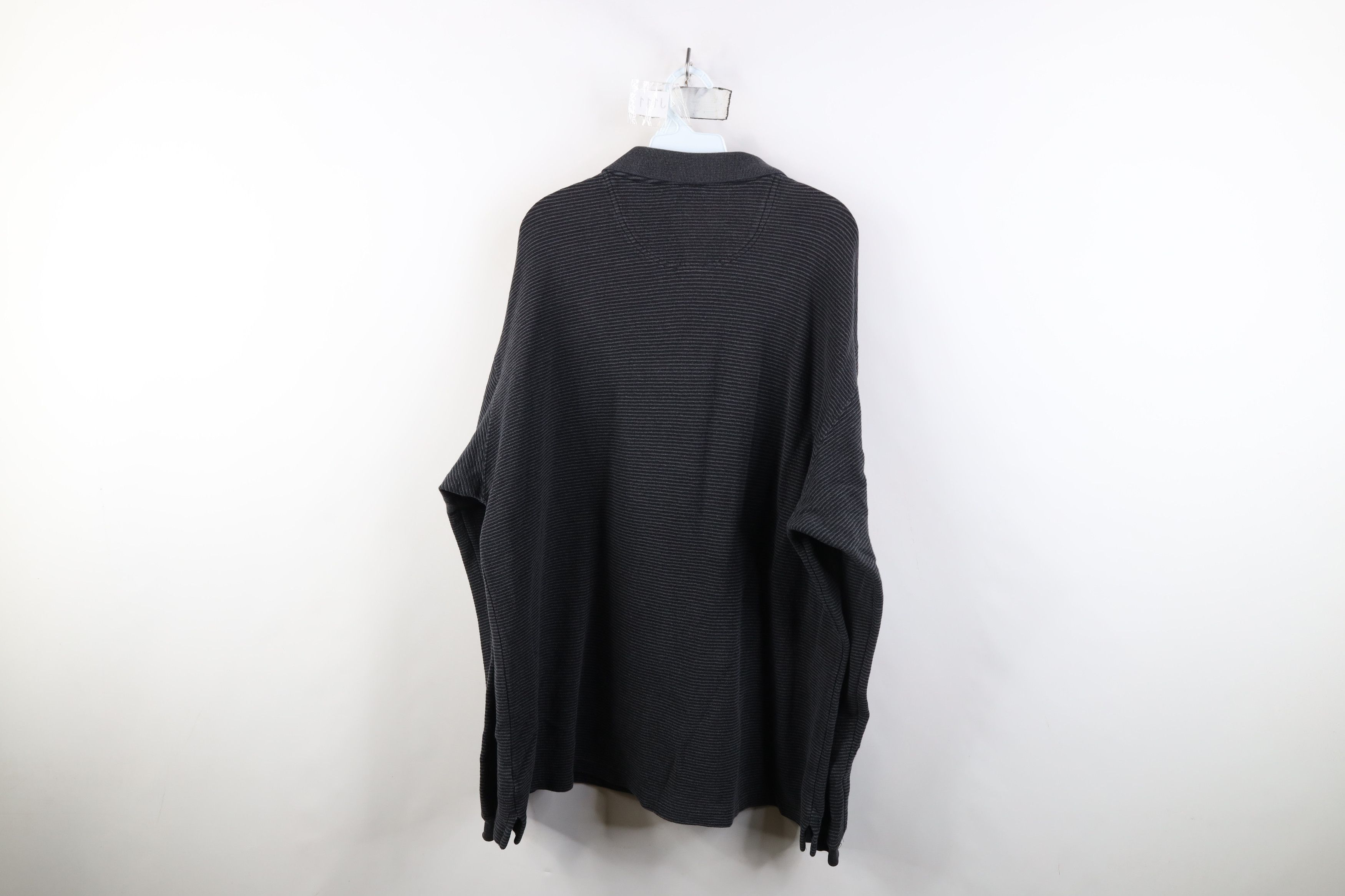 Vintage Vintage 90s Y2K Streetwear Knit Striped Long Sleeve Polo Size US XL / EU 56 / 4 - 9 Thumbnail