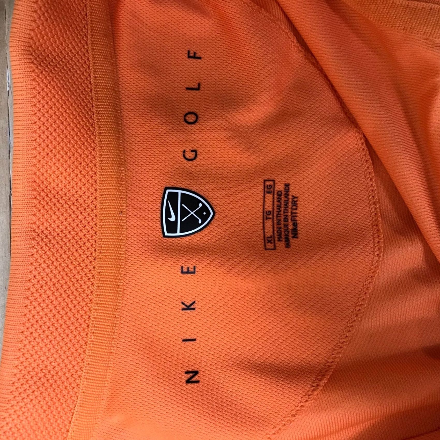 Nike Nike Golf Shirt Orange Polyester Short Sleeve Collared Mens XL Size US XL / EU 56 / 4 - 7 Thumbnail
