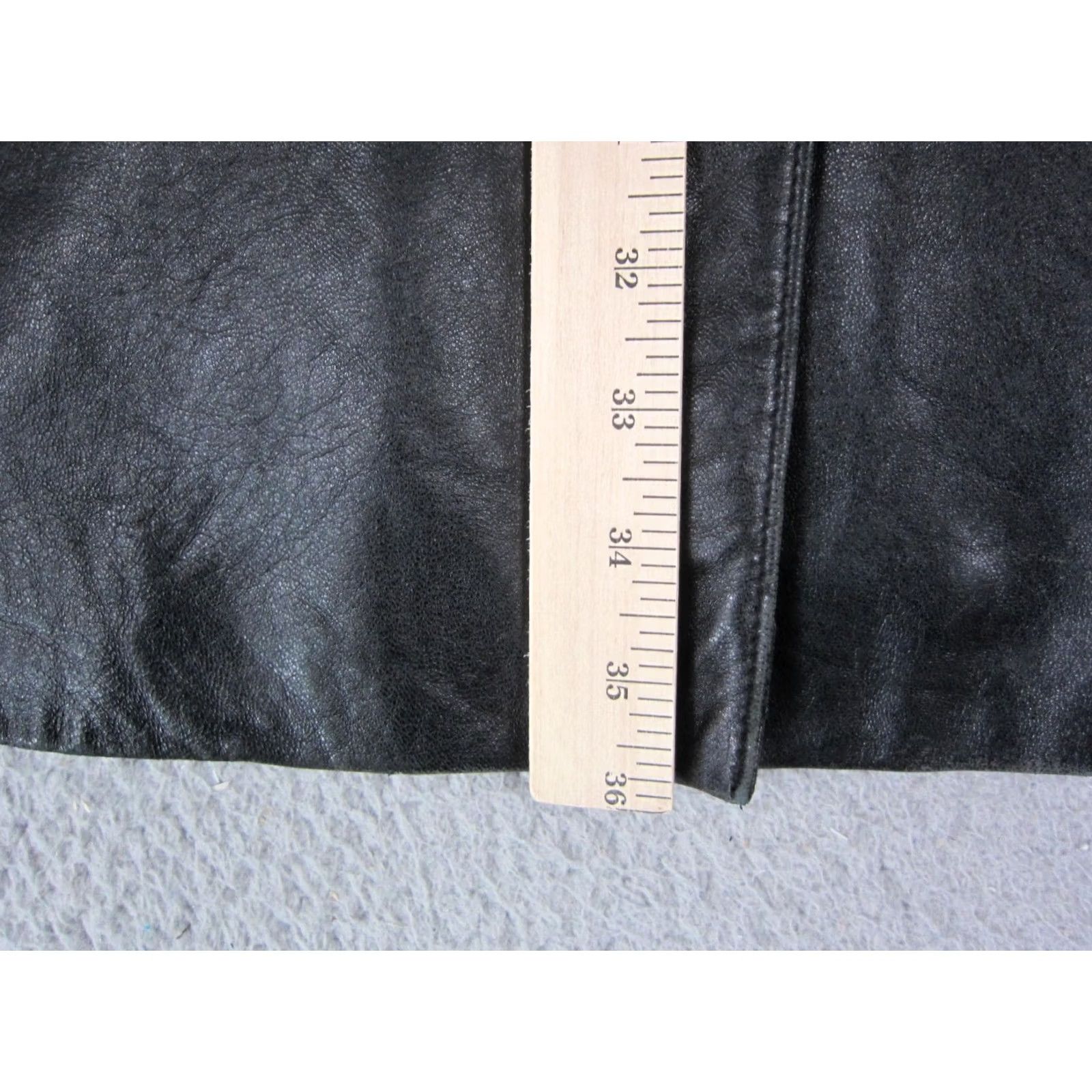 Vintage Relativity Jacket Womens 2X Black Leather Full Zip Biker Motorcycle Hoodie Lined Pattern Solid casual Workwear 80s 90s Mens Girls Size XXL / US 16-18 / IT 52-54 - 6 Thumbnail