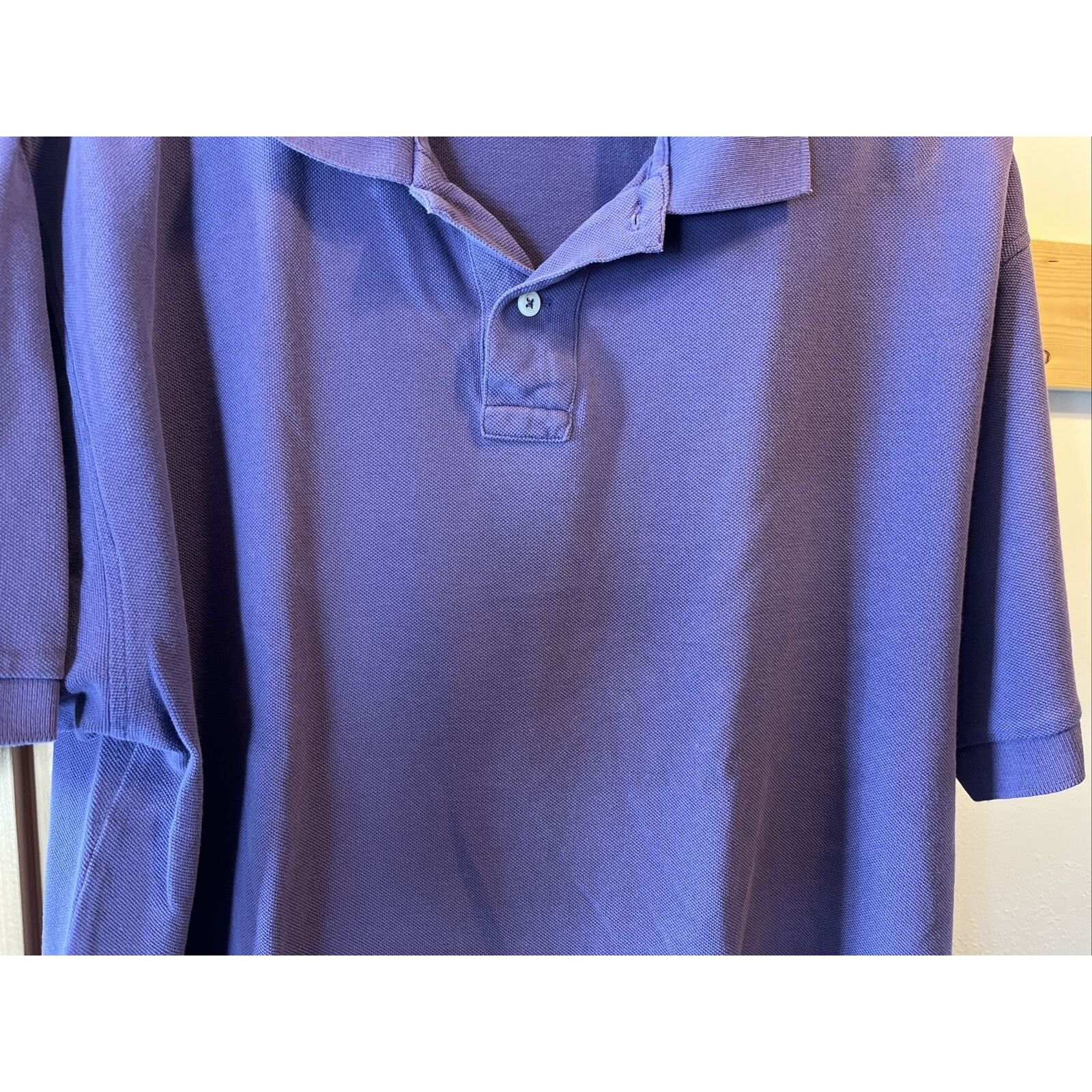 Nordstrom Nordstrom Mens L Purple Short Sleeve Button cotton golf polo Size US L / EU 52-54 / 3 - 12 Thumbnail