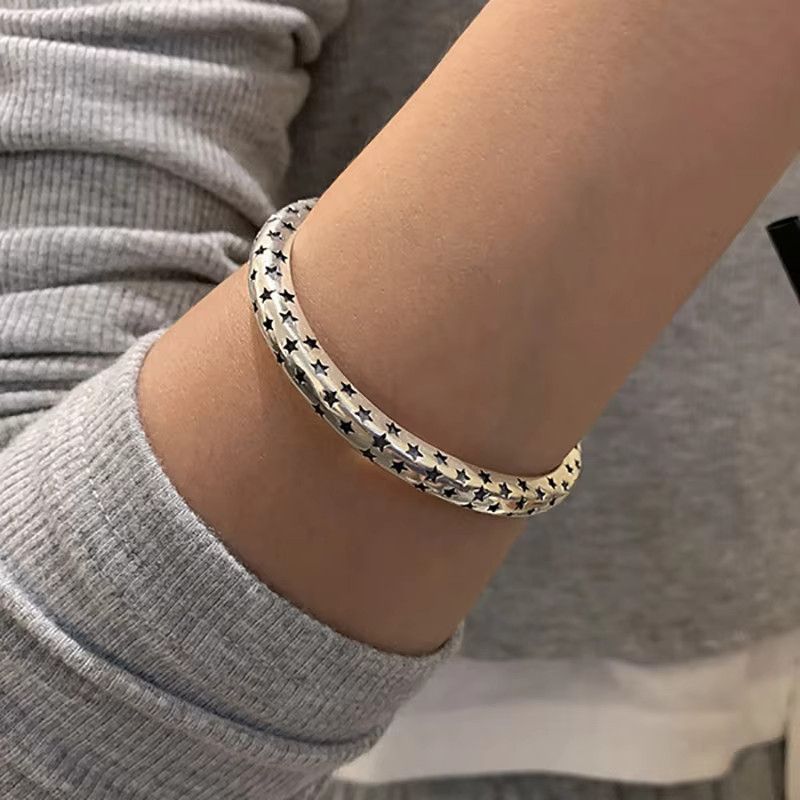 Jewelry Fashion Vintage Punk Stars Bracelet Size ONE SIZE - 3 Thumbnail