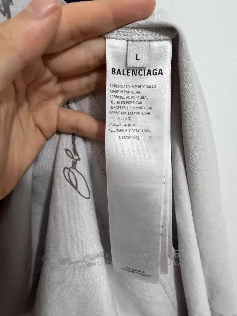 Balenciaga Balenciaga Printed and Embroidered Raglan Sleeve T-Shirt Size US L / EU 52-54 / 3 - 4 Thumbnail