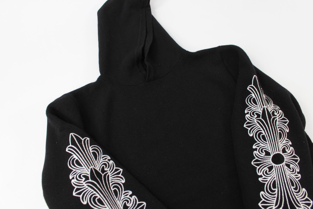 Chrome Hearts Chrome Hearts Cashmere Embroidered Floral Sleeve Hoodie Size US L / EU 52-54 / 3 - 17 Thumbnail